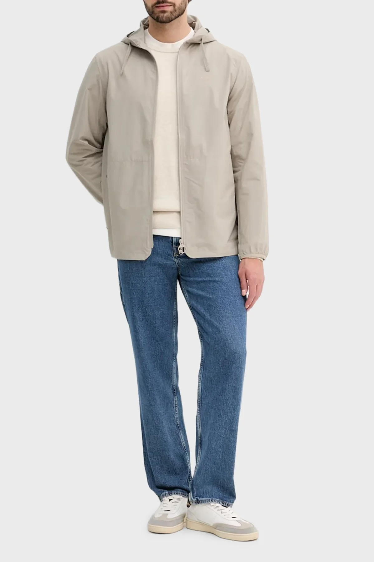 Tommy Hilfiger % 100 Pamuk Regular Fit Bisiklet Yaka Logolu Erkek Kazak MW0MW39999 HGF BEJ - 4