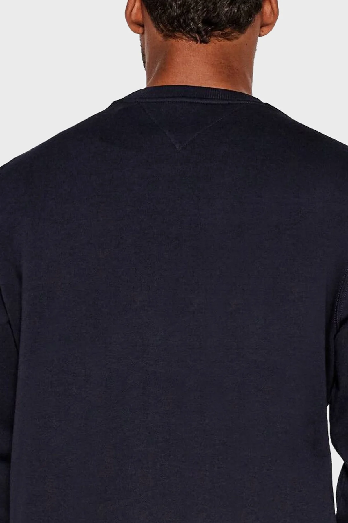 Tommy Hilfiger % 100 Pamuk Regular Fit Bisiklet Yaka Logolu Erkek Sweat MW0MW39376 DW5 LACİVERT - 3