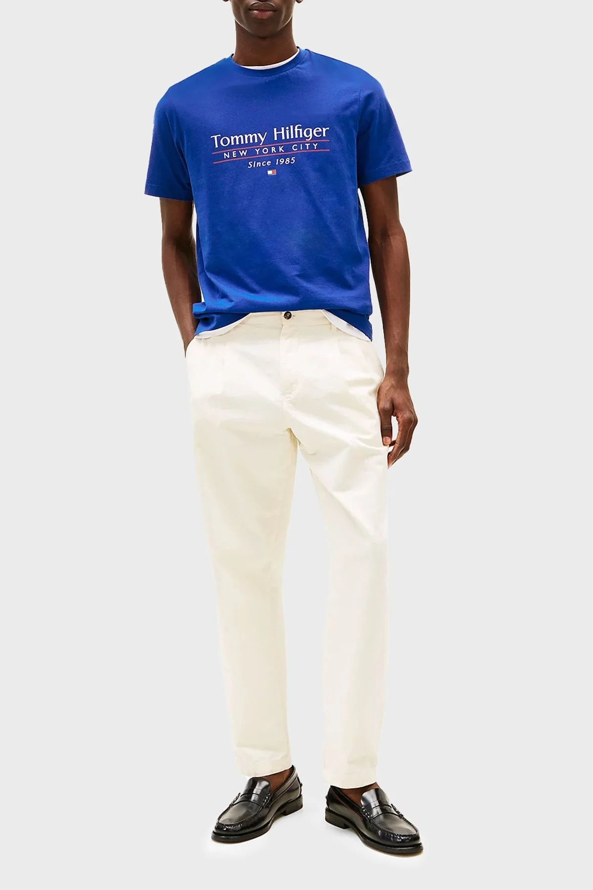 Tommy Hilfiger % 100 Pamuk Regular Fit Bisiklet Yaka Logolu Erkek T Shirt MW0MW38621 D03 SAKS - 7