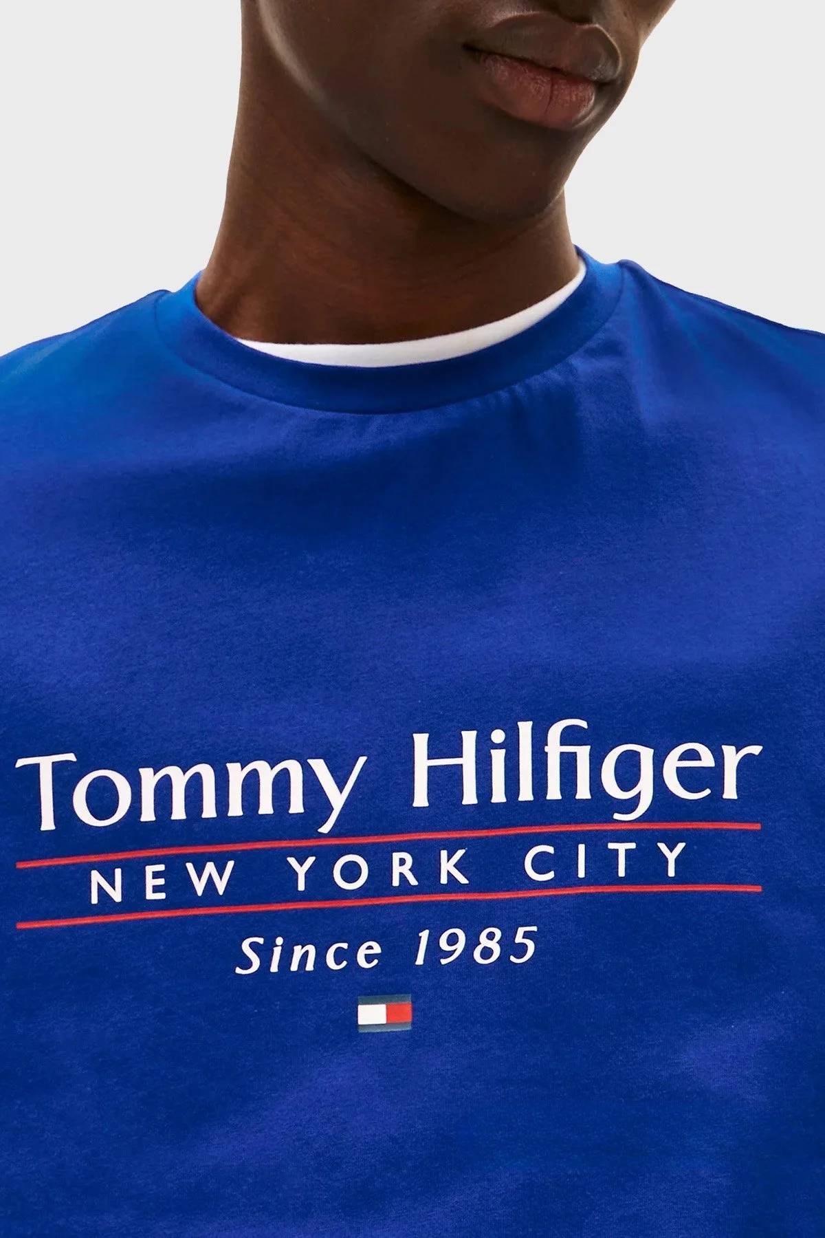 Tommy Hilfiger % 100 Pamuk Regular Fit Bisiklet Yaka Logolu Erkek T Shirt MW0MW38621 D03 SAKS - 9