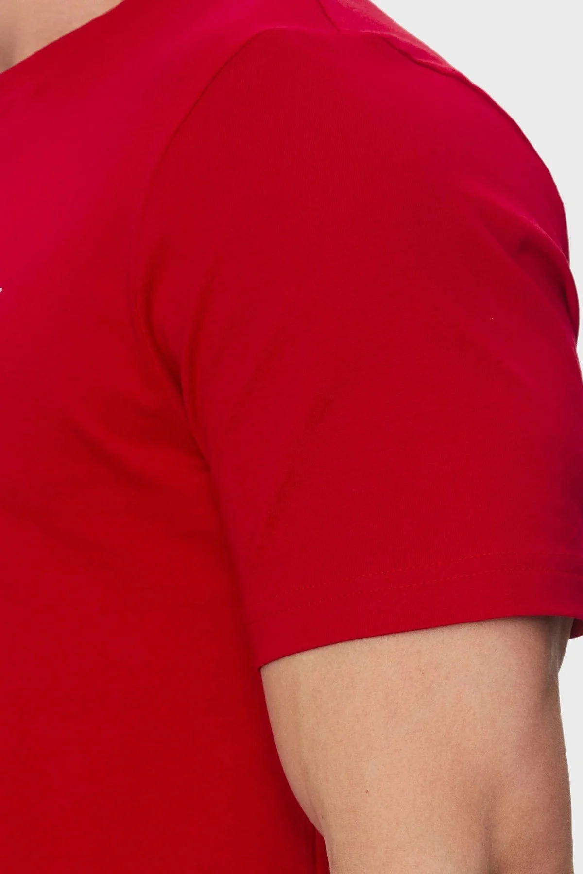 Tommy Hilfiger % 100 Pamuk Regular Fit Bisiklet Yaka Logolu Erkek T Shirt MW0MW38621 XLD KIRMIZI - 10