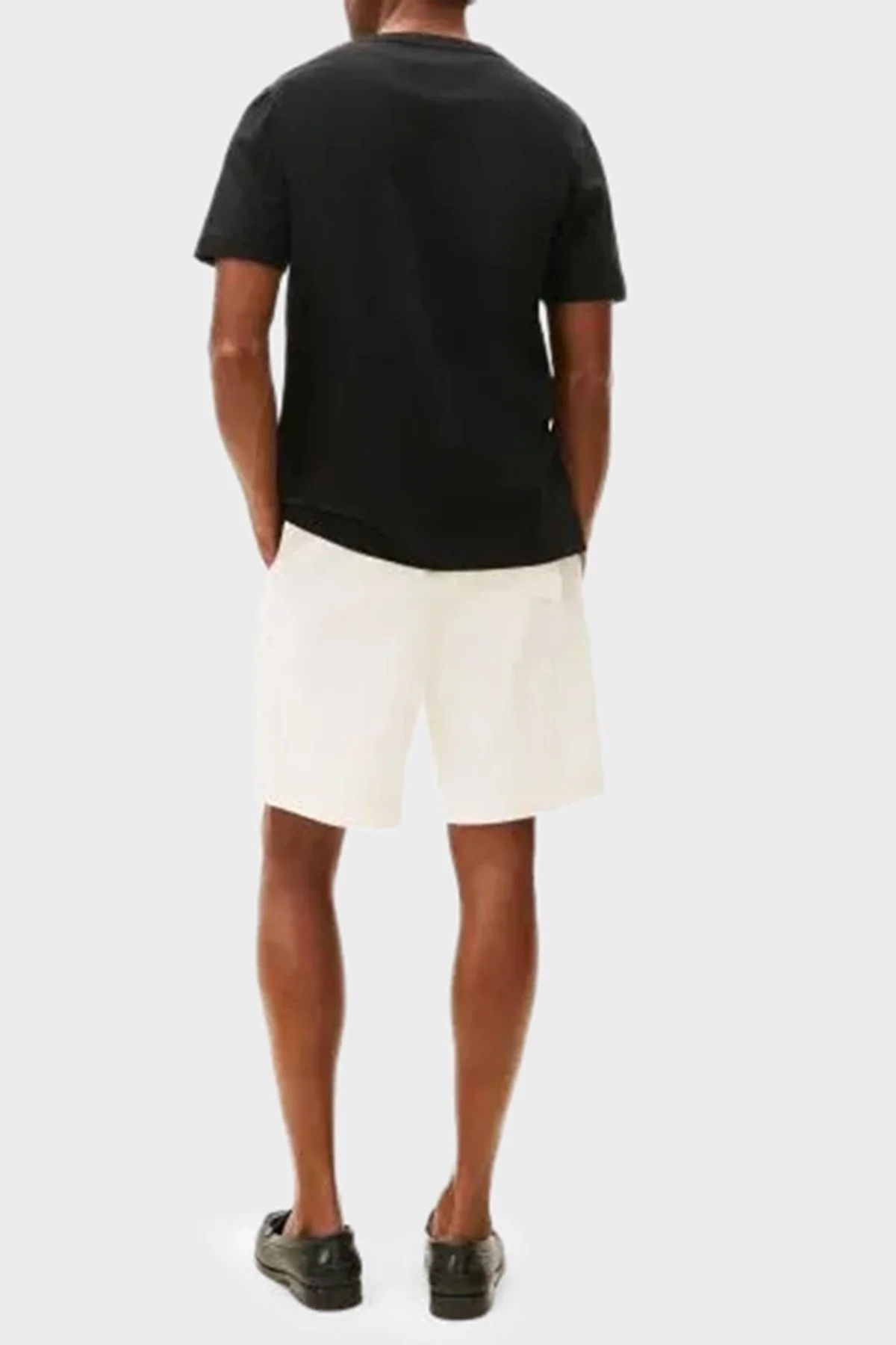 Tommy Hilfiger % 100 Pamuk Regular Fit Bisiklet Yaka Logolu Erkek T Shirt MW0MW39357 BDS SİYAH - 3