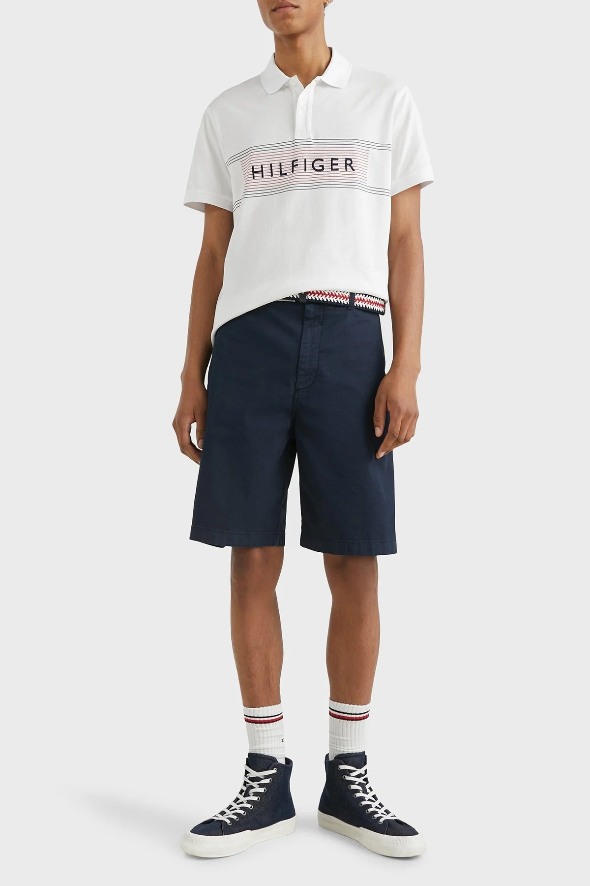 Tommy Hilfiger % 100 Pamuk Regular Fit Düğmeli Erkek Polo T Shirt MW0MW30781 YBR BEYAZ - 3