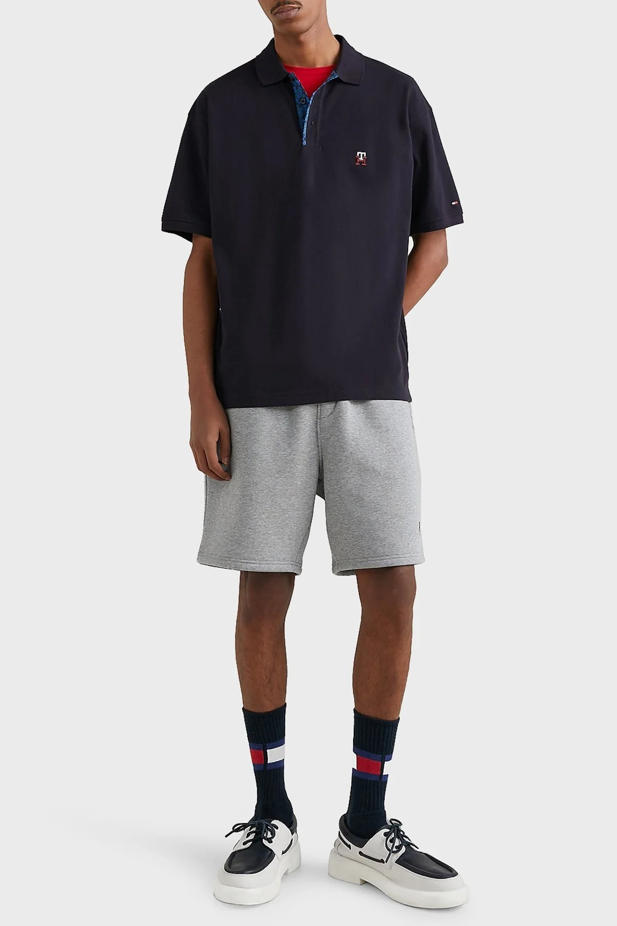 Tommy Hilfiger % 100 Pamuk Regular Fit Düğmeli Erkek Polo T Shirt MW0MW30785 DW5 LACİVERT - 2