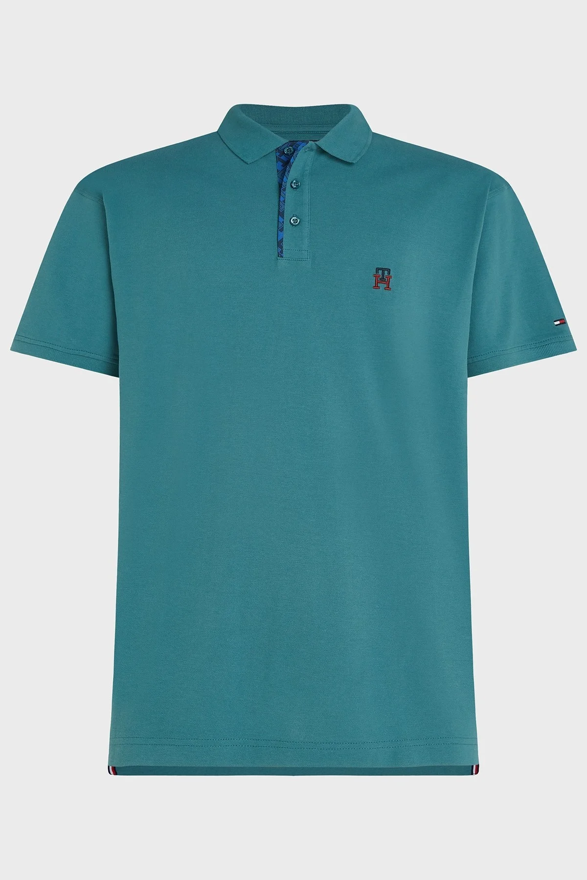 Tommy Hilfiger % 100 Pamuk Regular Fit Düğmeli Erkek Polo T Shirt MW0MW30785 MB6 HAKİ - 1