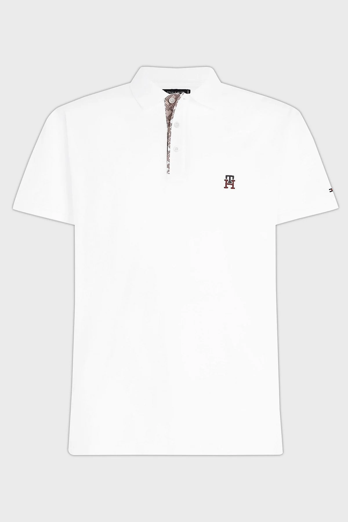 Tommy Hilfiger % 100 Pamuk Regular Fit Düğmeli Erkek Polo T Shirt MW0MW30785 YBR BEYAZ - 5