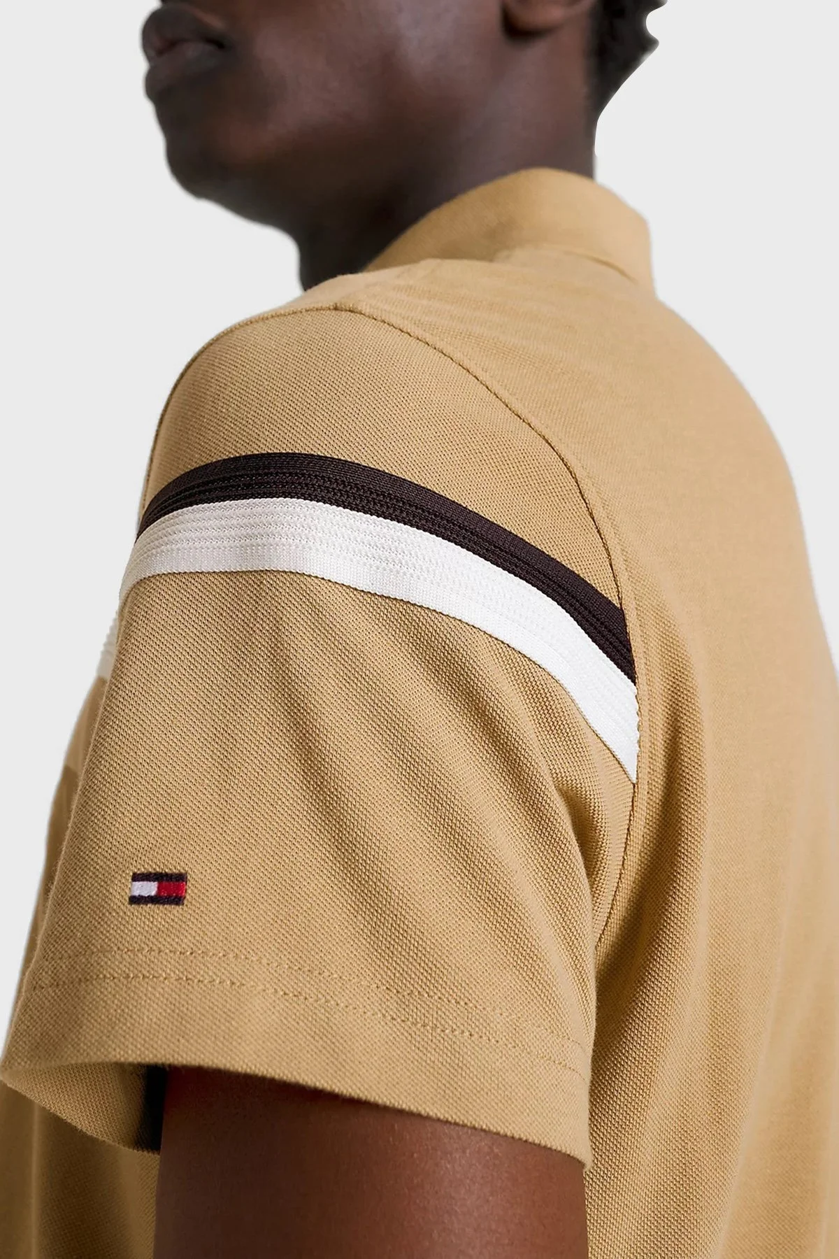 Tommy Hilfiger % 100 Pamuk Regular Fit Düğmeli Erkek Polo Yaka T Shirt MW0MW31555 RBL CAMEL - 3
