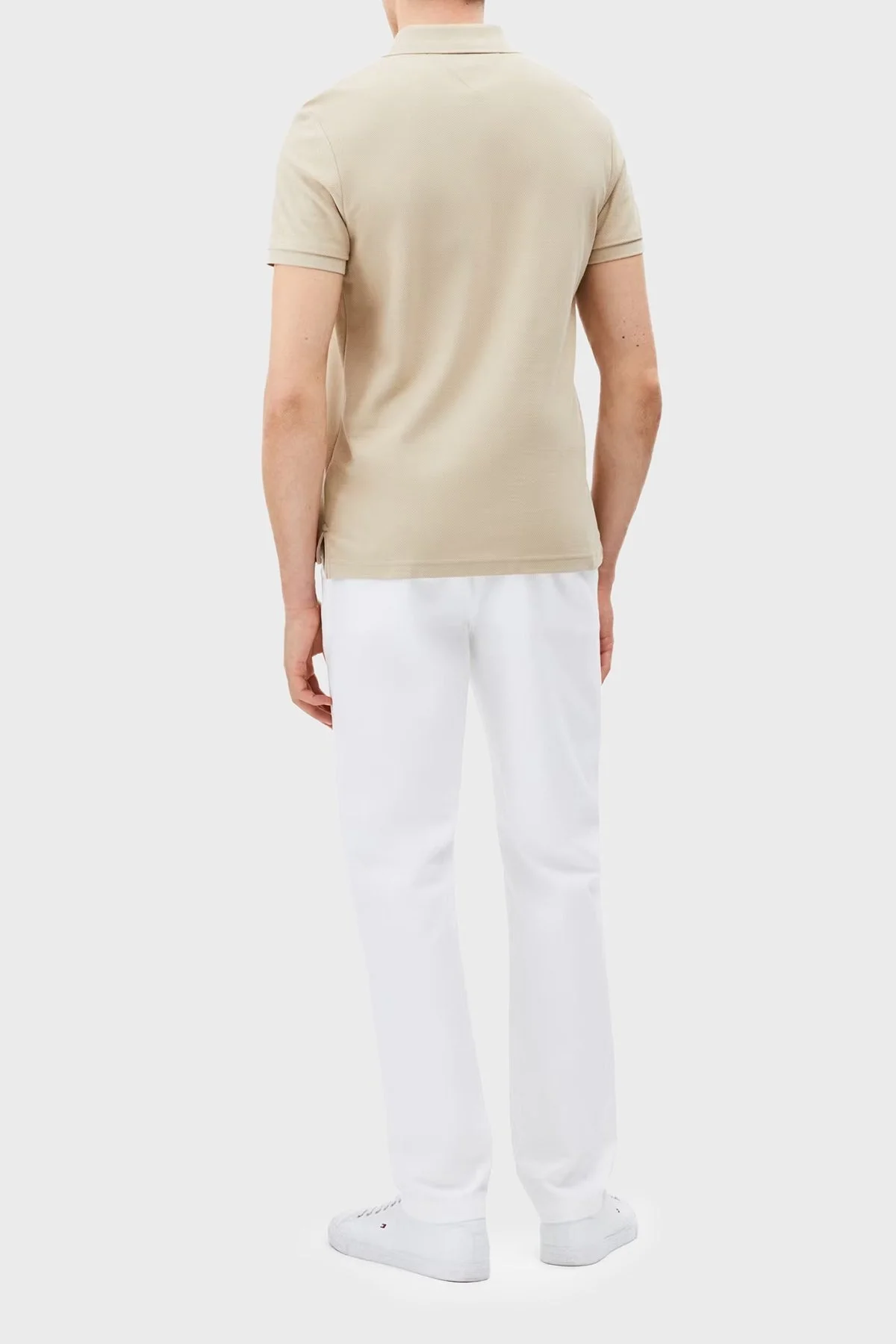 Tommy Hilfiger % 100 Pamuk Regular Fit Düğmeli Erkek Polo Yaka T Shirt MW0MW33167 RBT KUM - 8