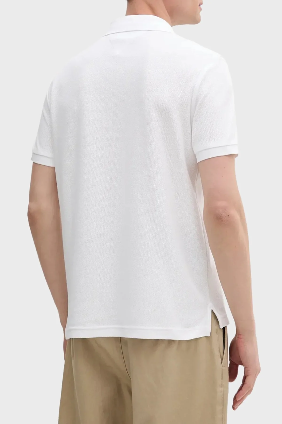 Tommy Hilfiger % 100 Pamuk Regular Fit Düğmeli Erkek Polo Yaka T Shirt MW0MW33167 YBR BEYAZ - 6