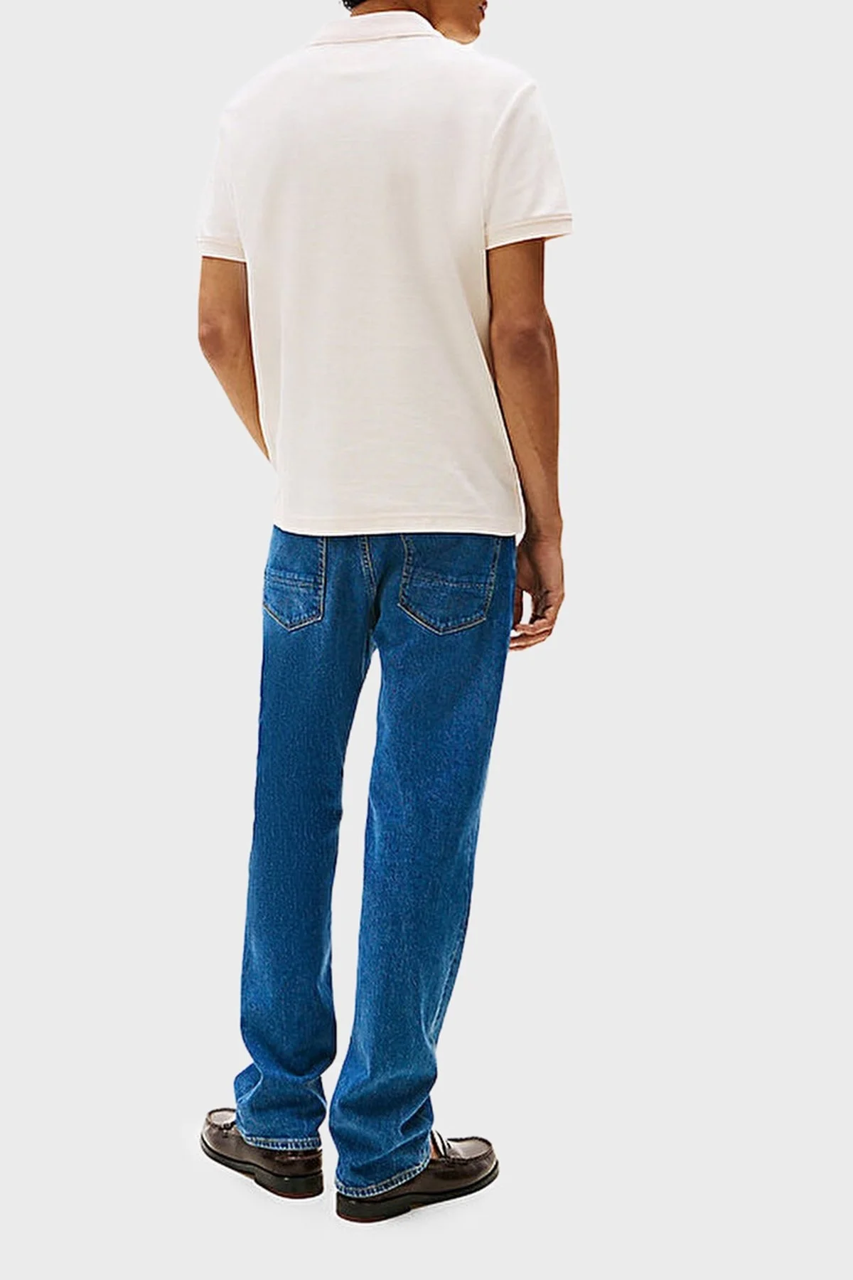 Tommy Hilfiger % 100 Pamuk Regular Fit Düğmeli Erkek Polo Yaka T Shirt MW0MW33167 Z00 AÇIK BEJ - 3