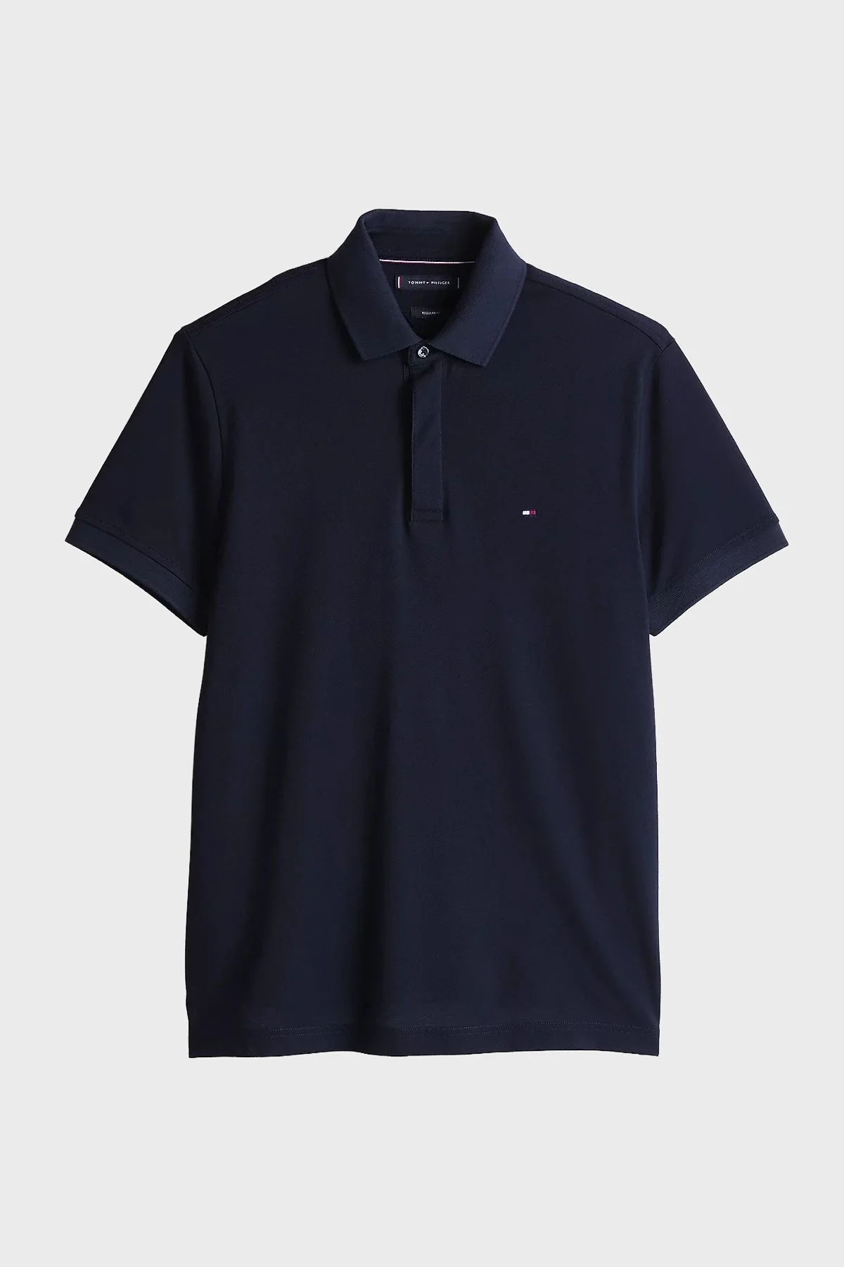 Tommy Hilfiger % 100 Pamuk Regular Fit Düğmeli Erkek Polo Yaka T Shirt MW0MW38491 DW5 LACİVERT - 10