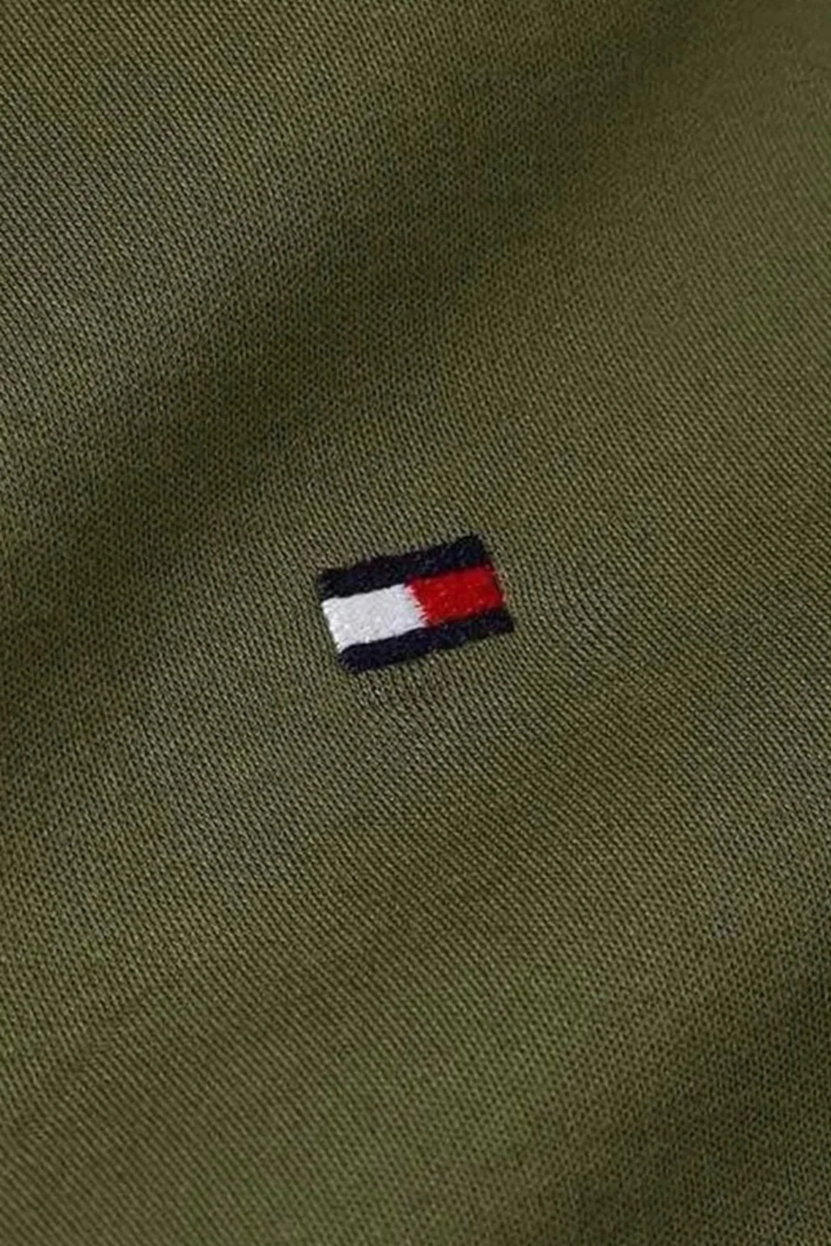 Tommy Hilfiger % 100 Pamuk Regular Fit Düğmeli Erkek Polo Yaka T Shirt MW0MW39994 L01 YEŞİL - 3