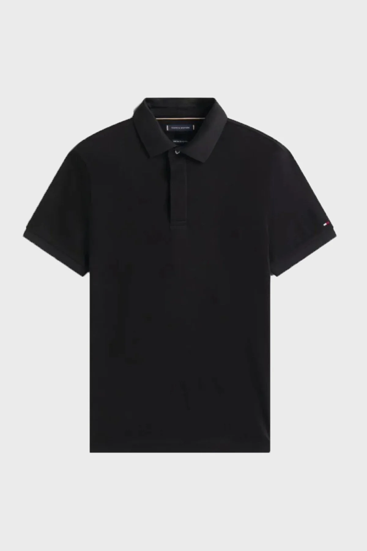 Tommy Hilfiger % 100 Pamuk Regular Fit Düğmeli Erkek Polo Yaka T Shirt MW0MW41513 BDS SİYAH - 4