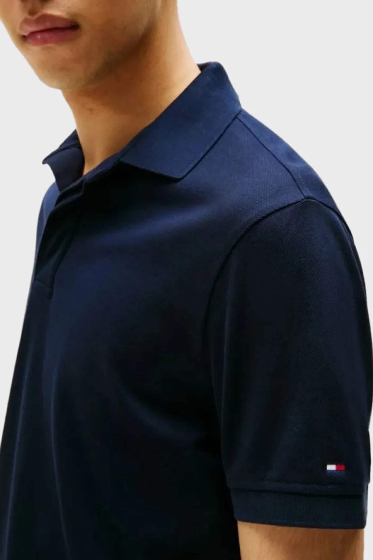 Tommy Hilfiger % 100 Pamuk Regular Fit Düğmeli Erkek Polo Yaka T Shirt MW0MW41513 DW5 LACİVERT - 3