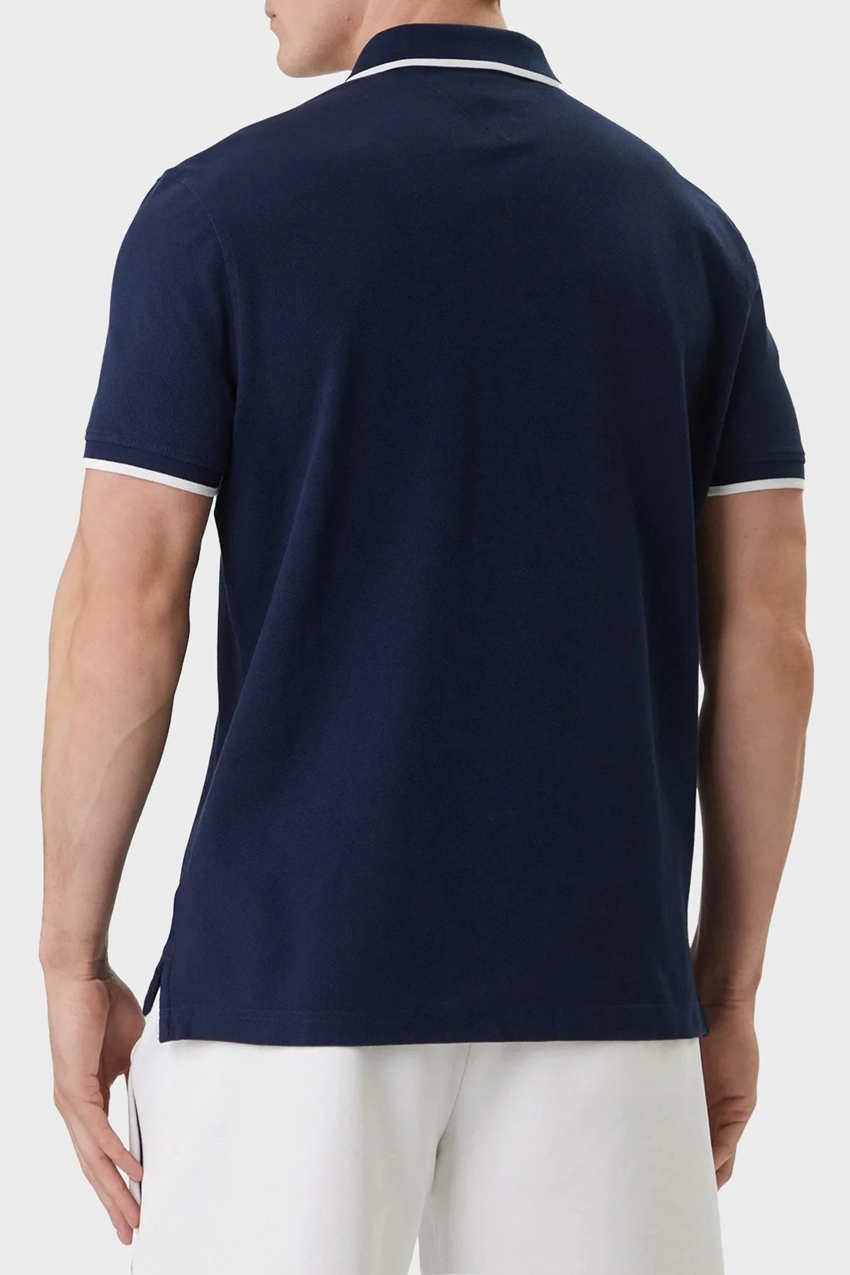 Tommy Hilfiger % 100 Pamuk Regular Fit Düğmeli Erkek Polo Yaka T Shirt MW0MW42748 DCC LACİVERT - 3