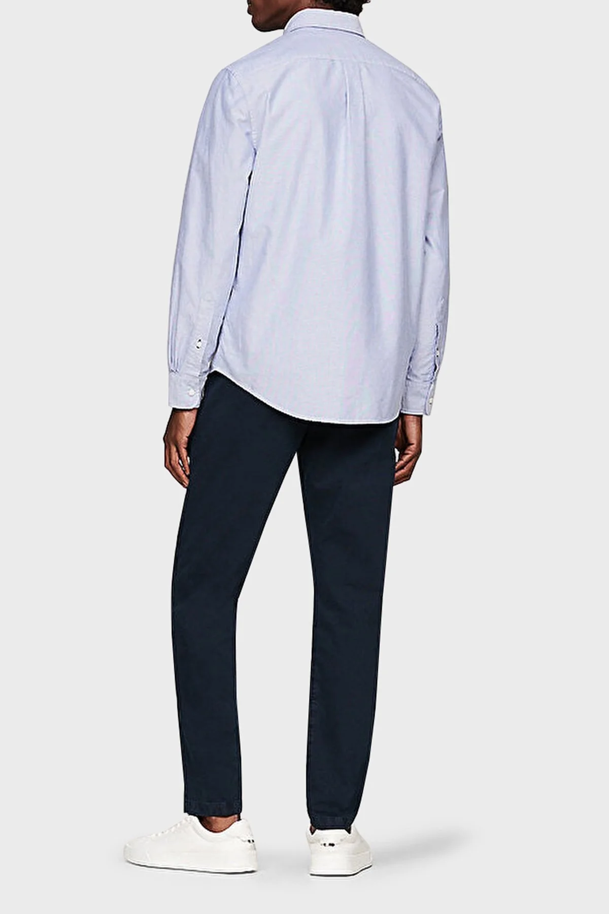 Tommy Hilfiger % 100 Pamuk Regular Fit Erkek Gömlek MW0MW35774 CI0 MAVİ - 8