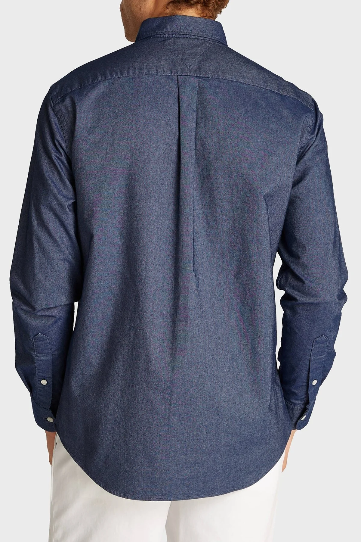 Tommy Hilfiger % 100 Pamuk Regular Fit Erkek Gömlek MW0MW35774 DW5 LACİVERT - 7