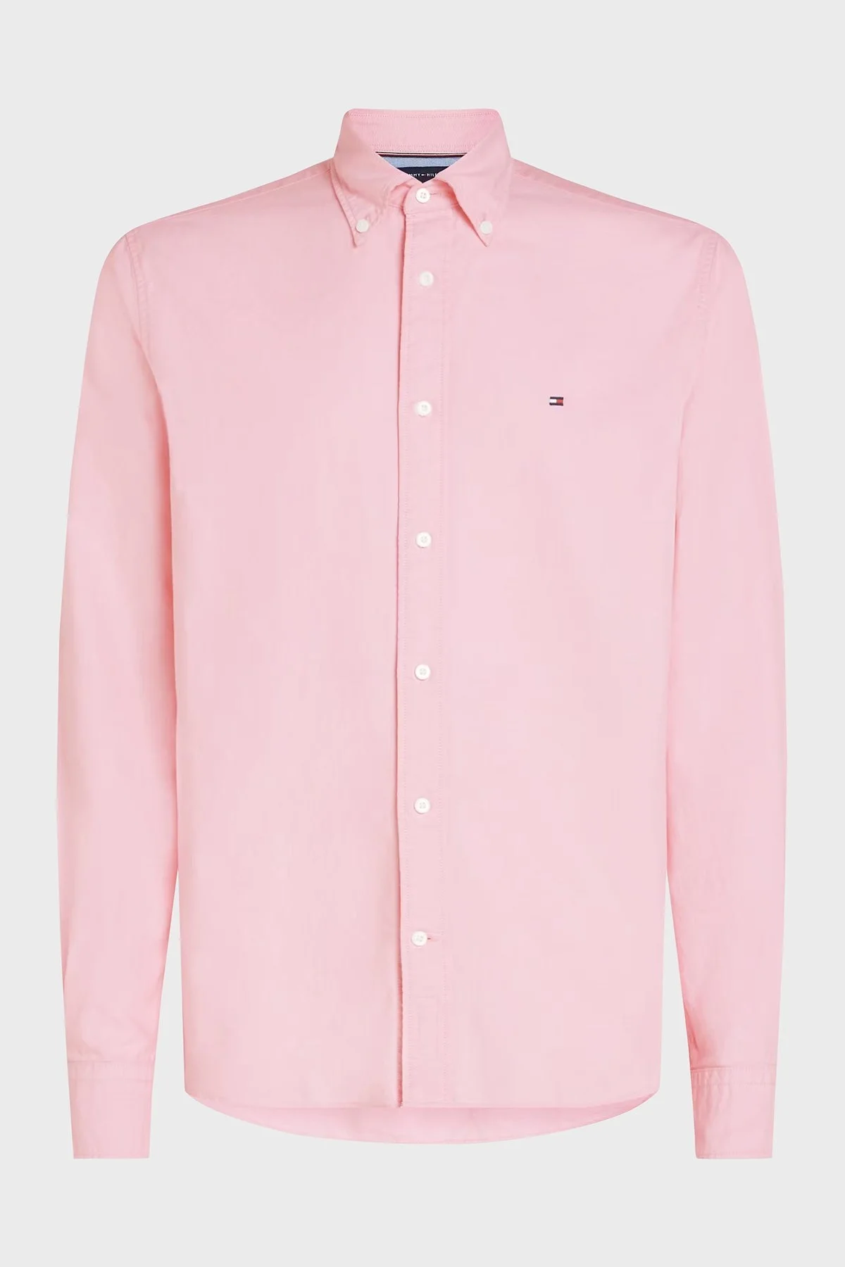 Tommy Hilfiger % 100 Pamuk Regular Fit Erkek Gömlek MW0MW35774 TOL PEMBE - 10