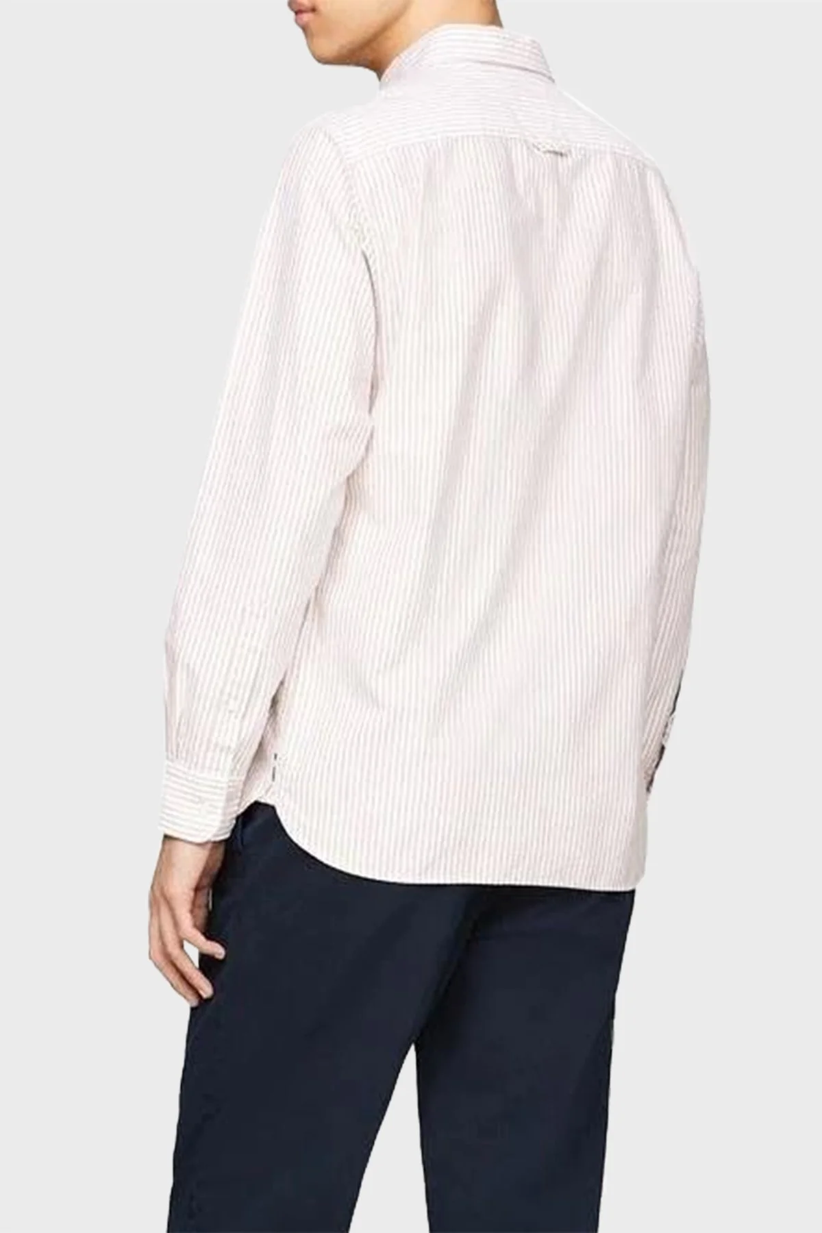 Tommy Hilfiger % 100 Pamuk Regular Fit Erkek Gömlek MW0MW36238 0C8 KOYU HAKİ - 2