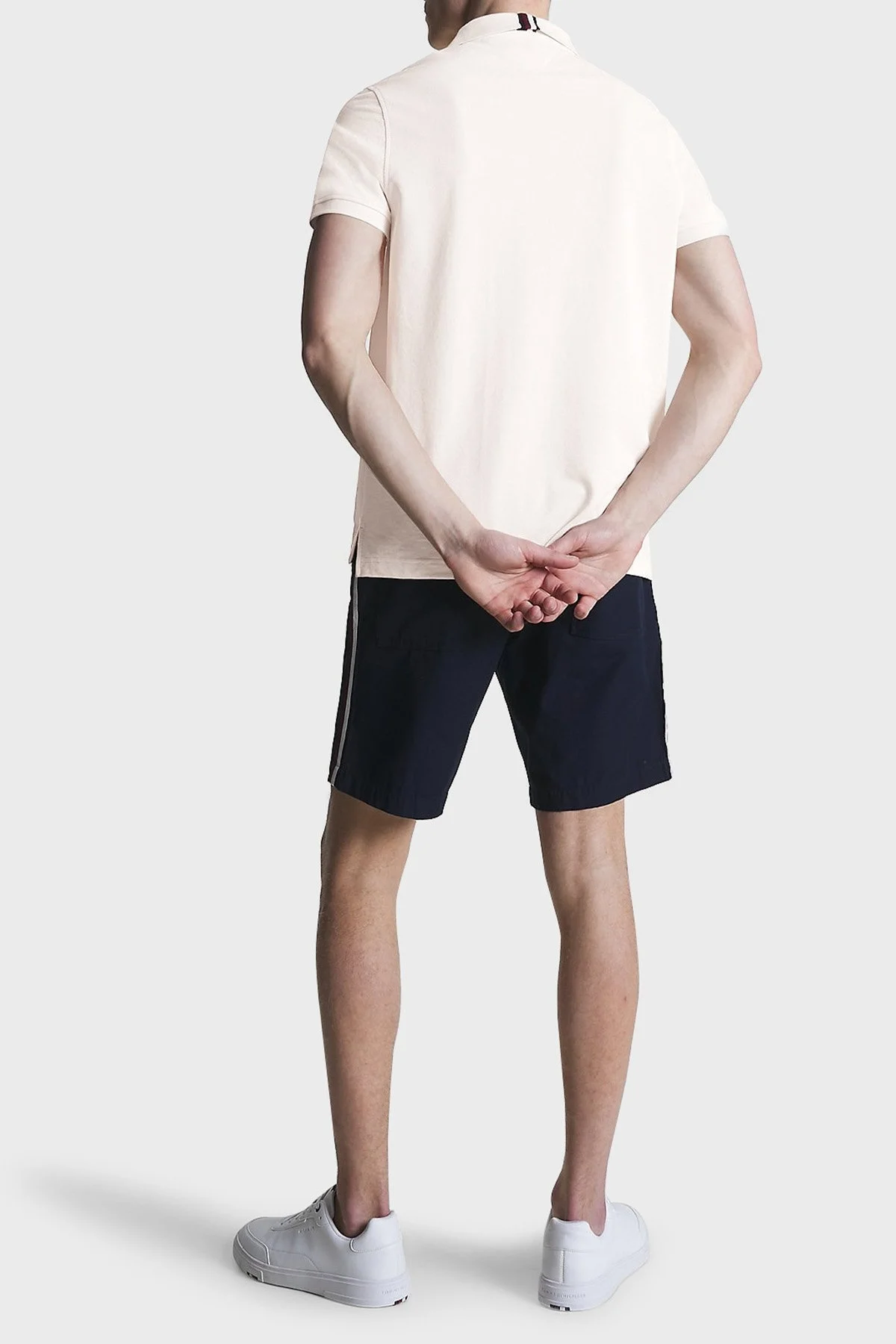 Tommy Hilfiger % 100 Pamuk Regular Fit Erkek Polo Yaka T Shirt MW0MW31683 AC0 KREM - 3