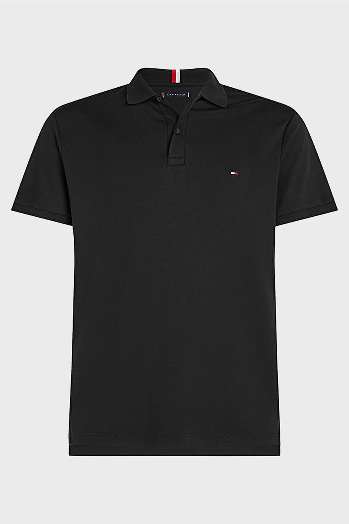 Tommy Hilfiger % 100 Pamuk Regular Fit Erkek Polo Yaka T Shirt MW0MW35585 BDS SİYAH - 10