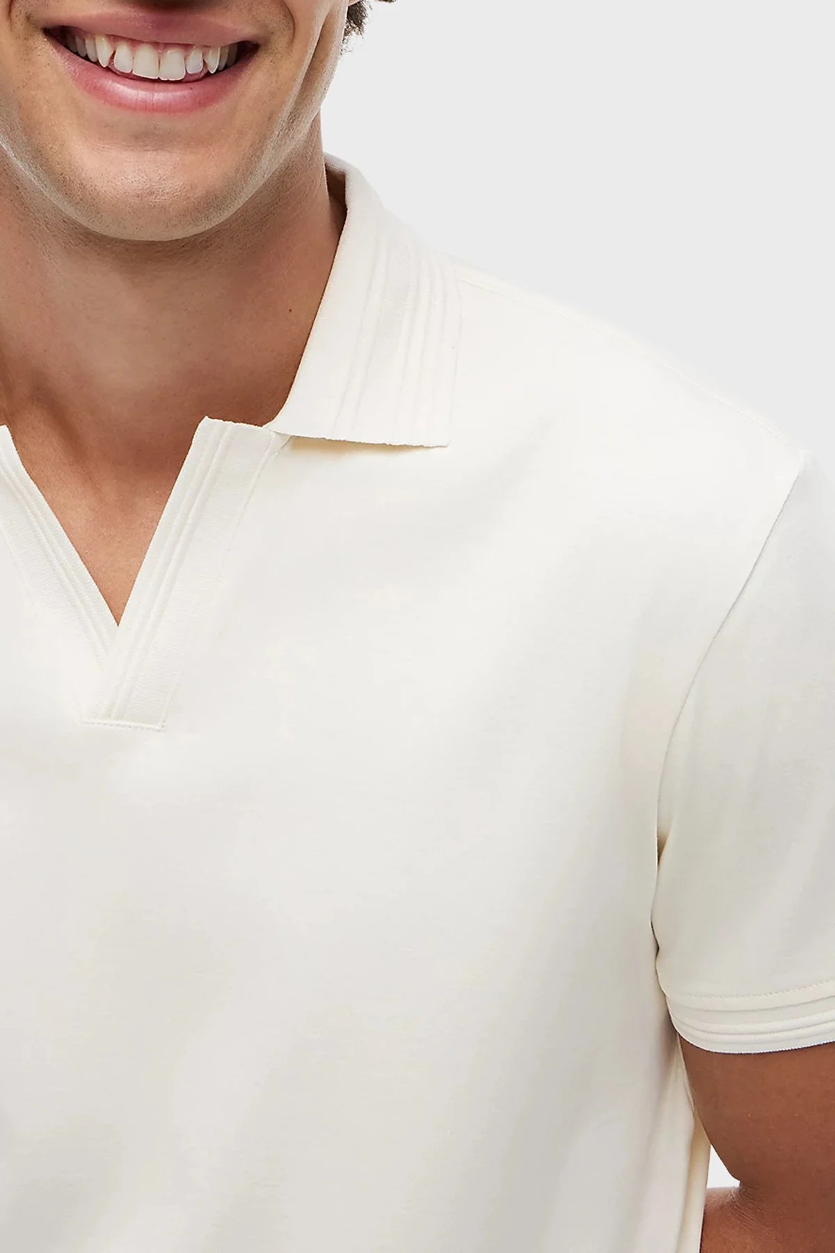 Tommy Hilfiger % 100 Pamuk Regular Fit Erkek Polo Yaka T Shirt MW0MW42745 Z00 AÇIK BEJ - 4