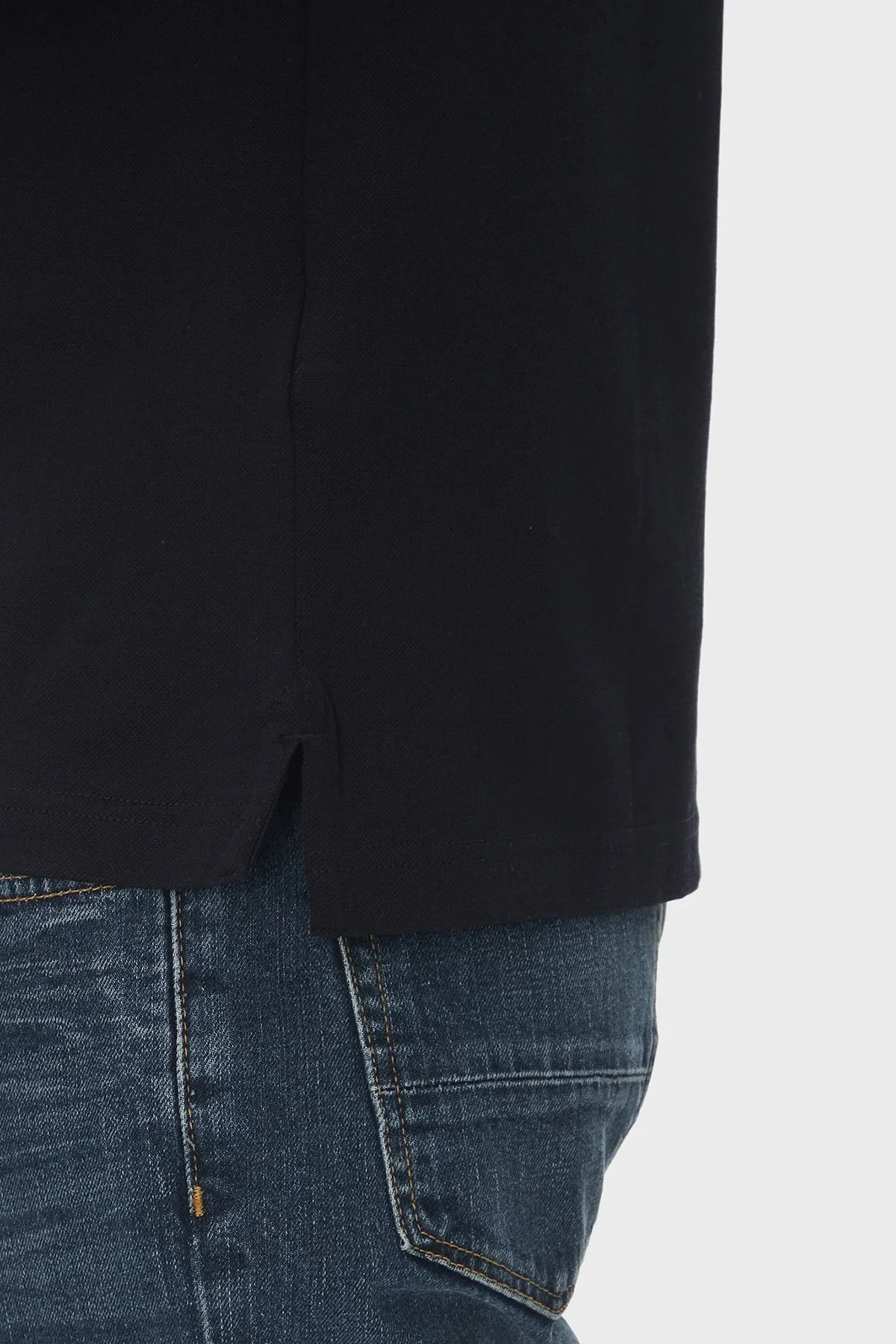 Tommy Hilfiger % 100 Pamuk Regular Fit Fermuarlı Erkek Polo Yaka T Shirt MW0MW38473 DW5 LACİVERT - 11