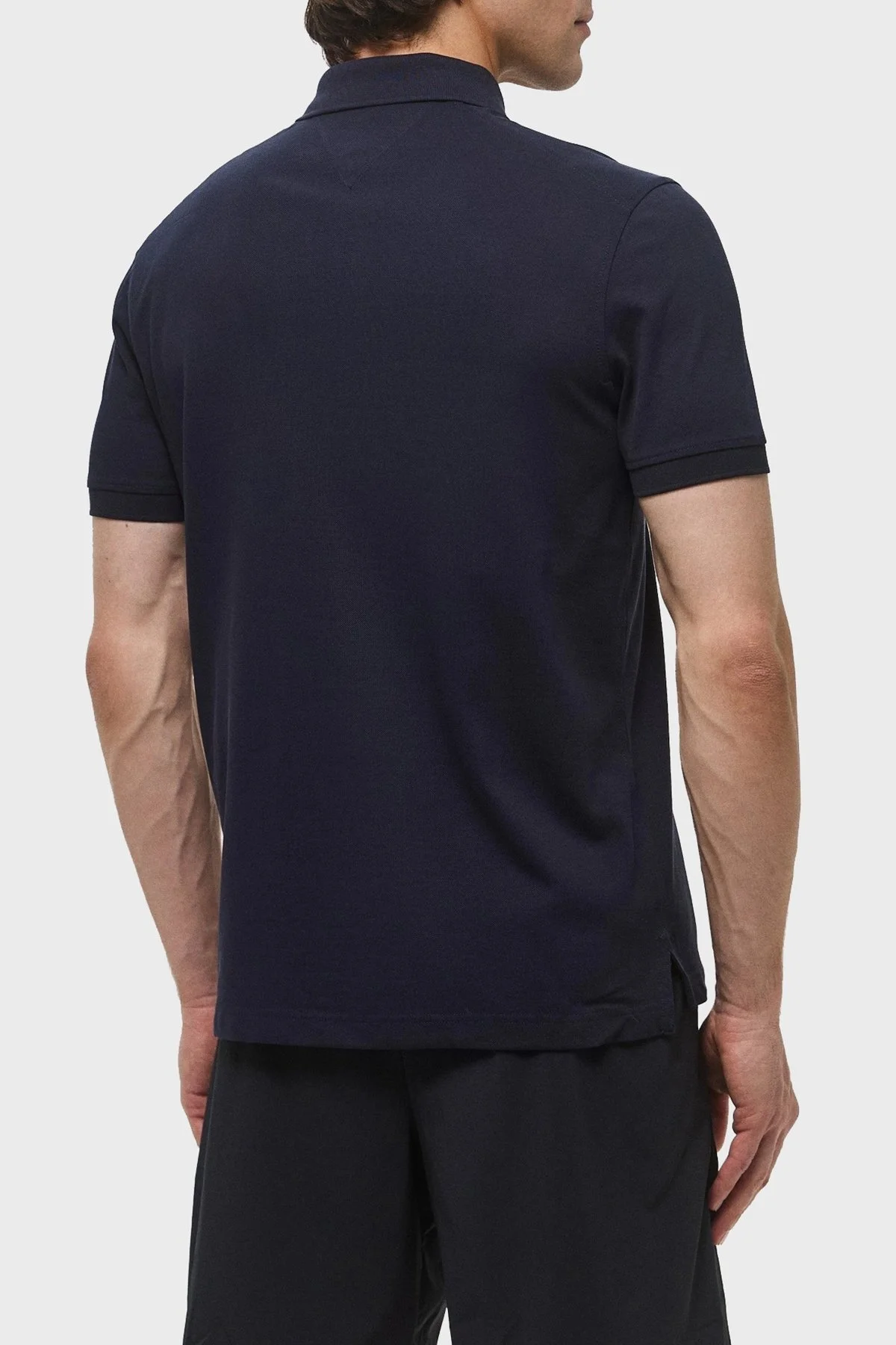 Tommy Hilfiger % 100 Pamuk Regular Fit Fermuarlı Erkek Polo Yaka T Shirt MW0MW38746 DW5 LACİVERT - 5