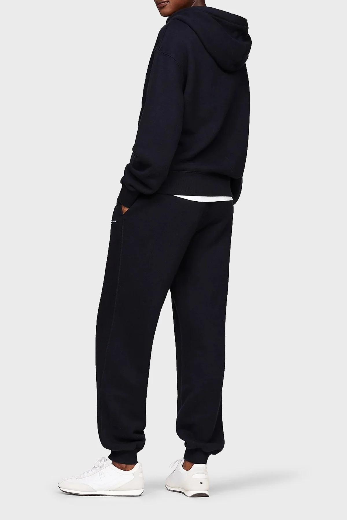 Tommy Hilfiger % 100 Pamuk Regular Fit Kapüşonlu Bayan Sweat WW0WW42896 DW5 LACİVERT - 2