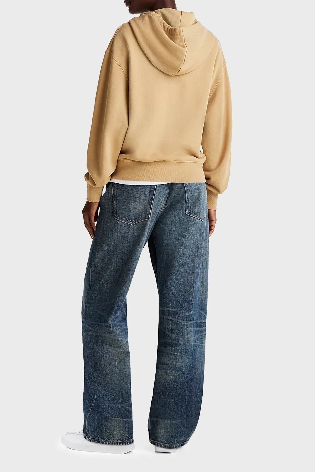 Tommy Hilfiger % 100 Pamuk Regular Fit Kapüşonlu Bayan Sweat WW0WW42896 RBL KOYU HAKİ - 2