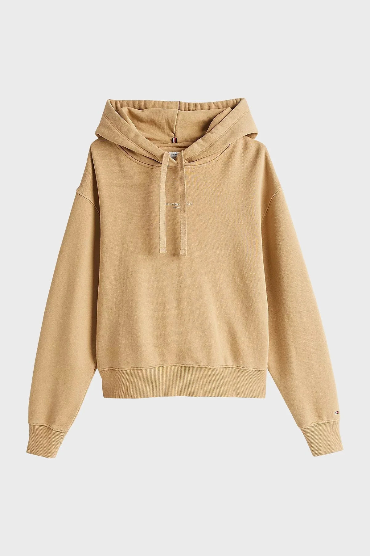 Tommy Hilfiger % 100 Pamuk Regular Fit Kapüşonlu Bayan Sweat WW0WW42896 RBL KOYU HAKİ - 5