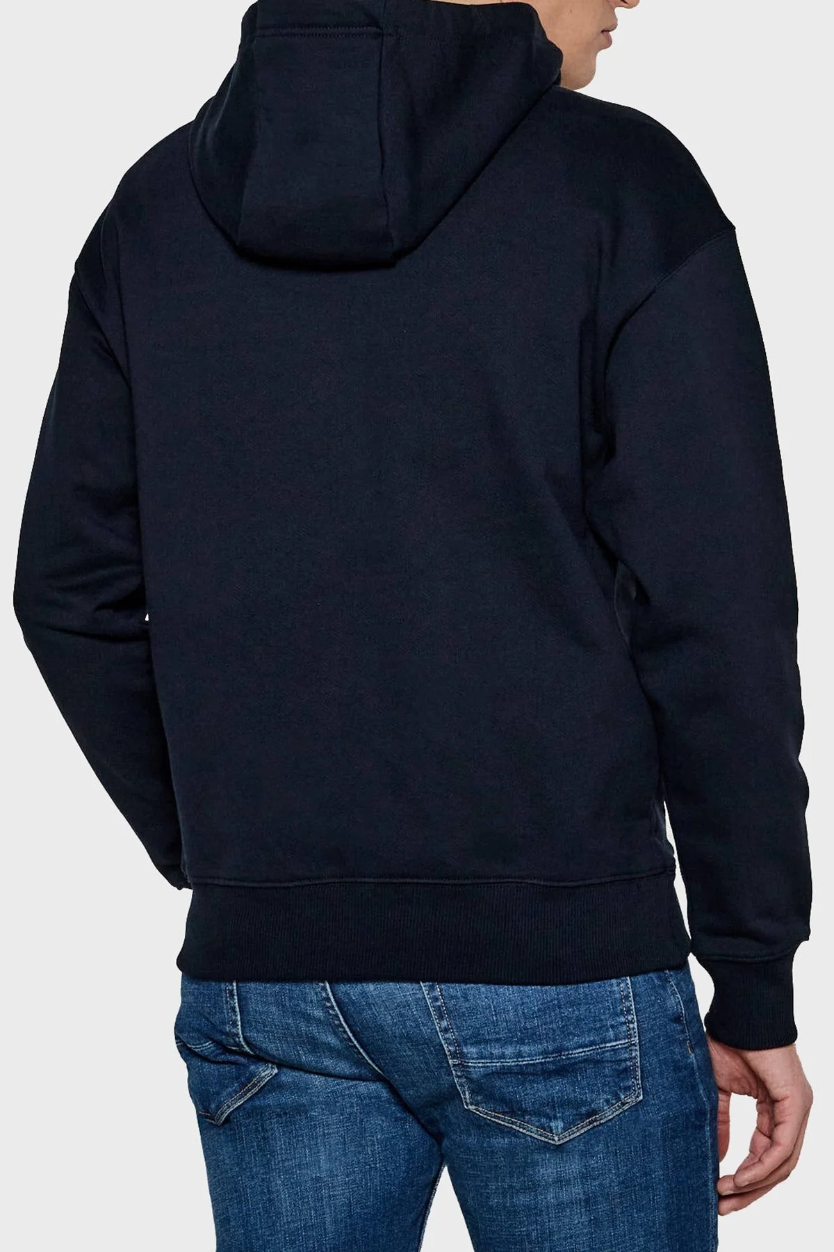 Tommy Hilfiger % 100 Pamuk Regular Fit Kapüşonlu Erkek Sweat MW0MW37462 DW5 LACİVERT - 8