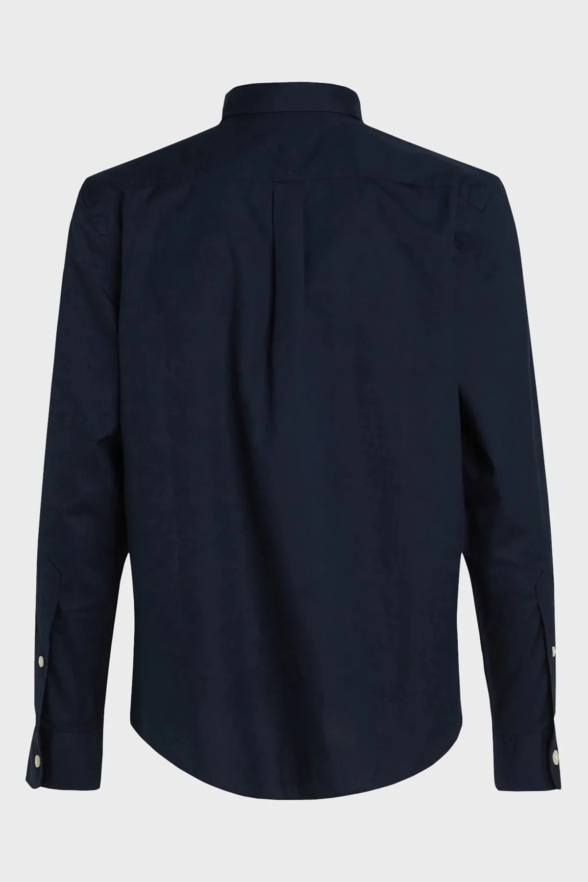 Tommy Hilfiger % 100 Pamuk Regular Fit Logolu Erkek Gömlek MW0MW39988 DW5 LACİVERT - 4