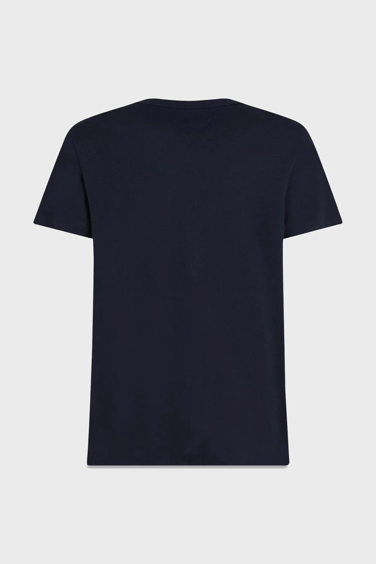 Tommy Hilfiger % 100 Pamuk Regular Fit Şerit Detaylı Erkek T Shirt MW0MW38632 DW5 LACİVERT - 5