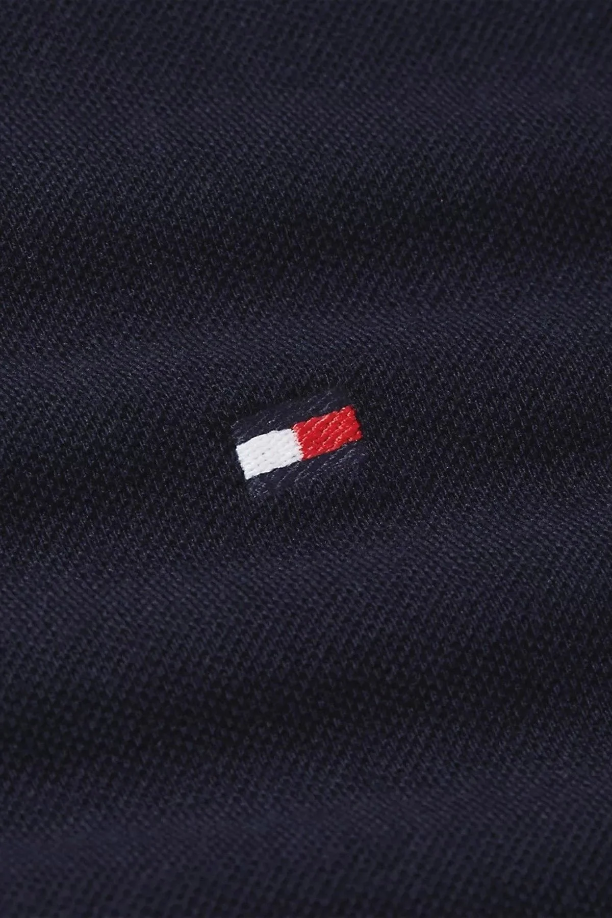 Tommy Hilfiger % 100 Pamuk Regular Fit Şerit Detaylı Erkek T Shirt MW0MW38632 DW5 LACİVERT - 6