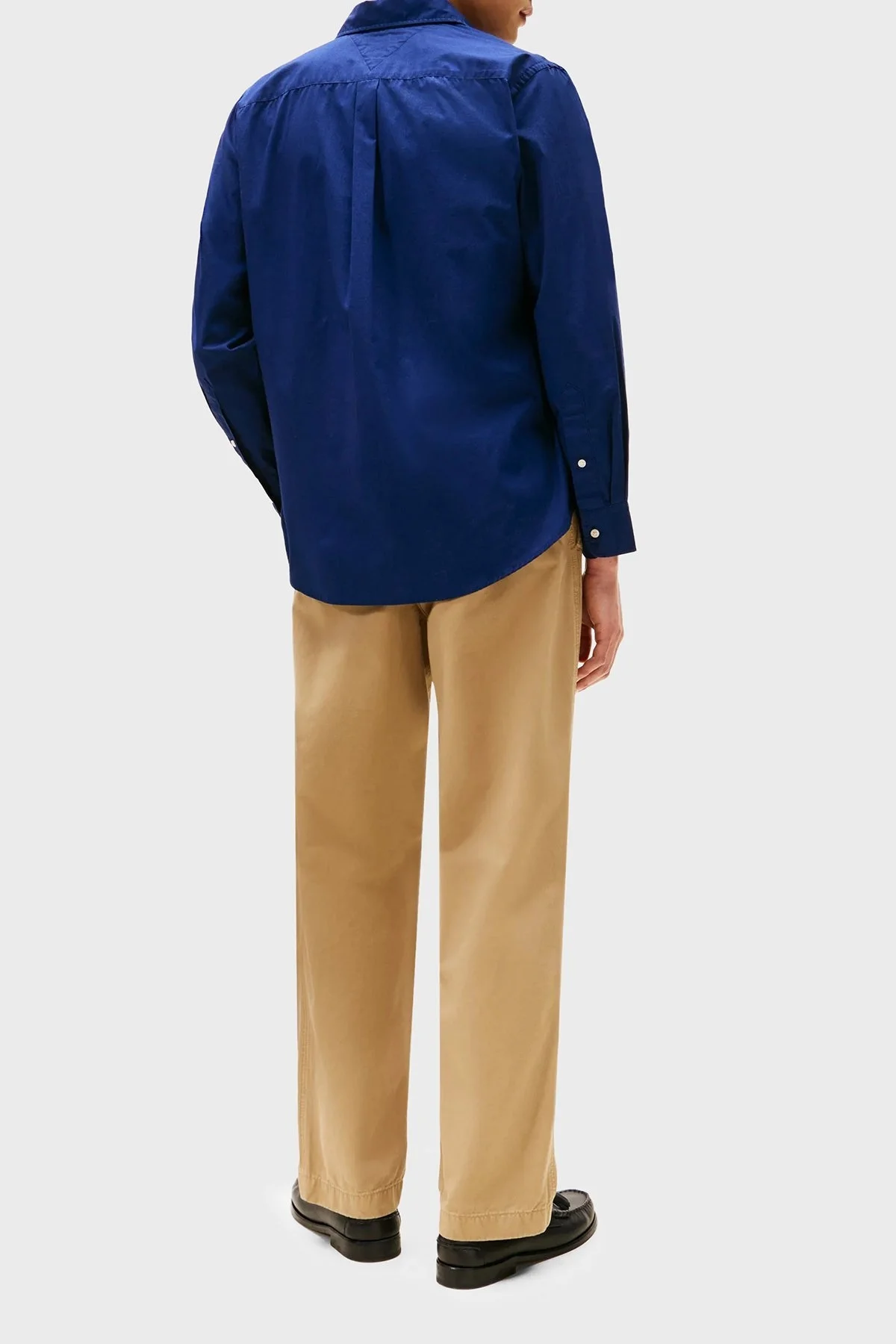 Tommy Hilfiger % 100 Pamuk Regular Fit Uzun Kollu Erkek Gömlek MW0MW37550 C7G MAVİ - 3