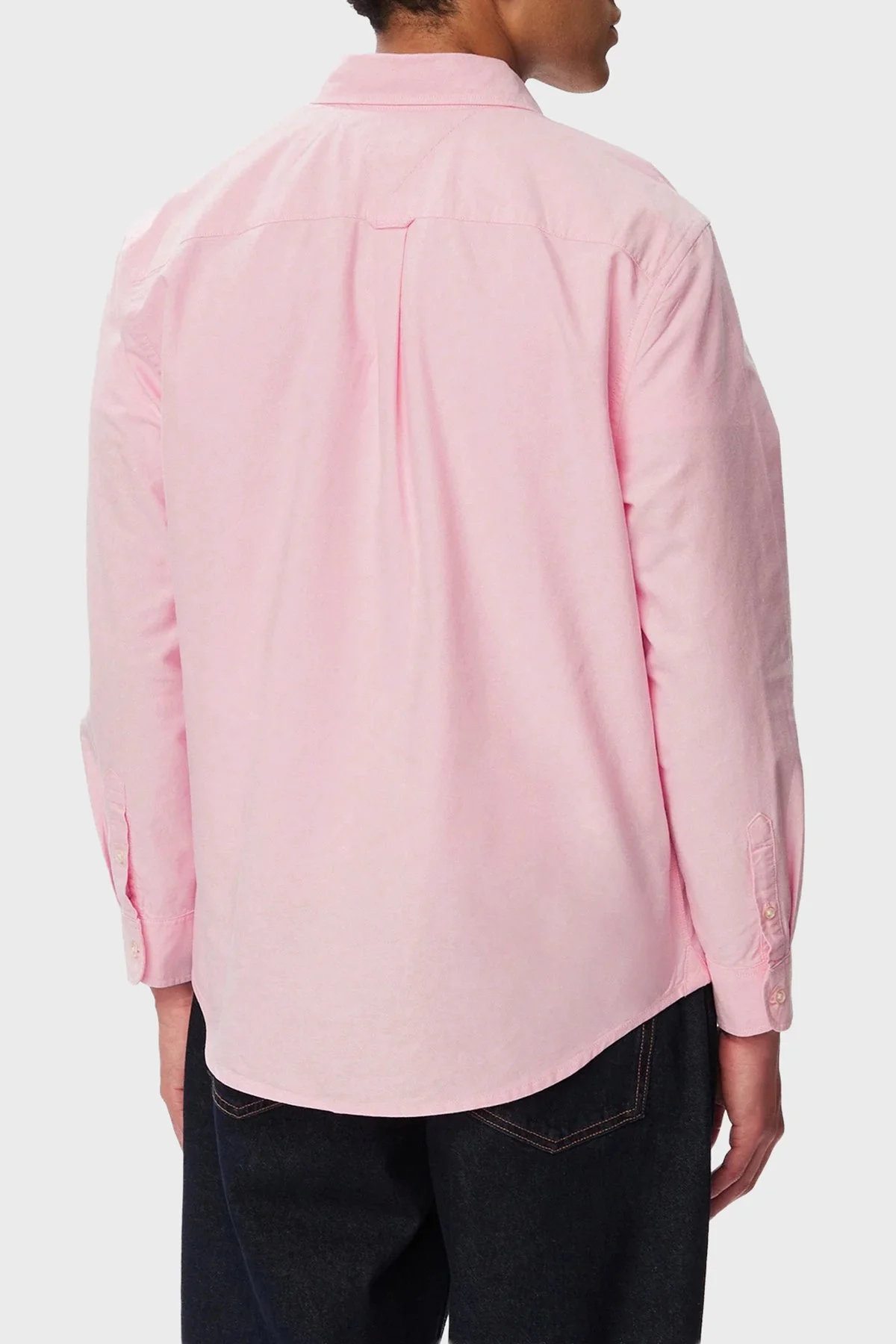 Tommy Hilfiger % 100 Pamuk Regular Fit Uzun Kollu Logolu Erkek Gömlek DM0DM21298 TOU Pembe - 2