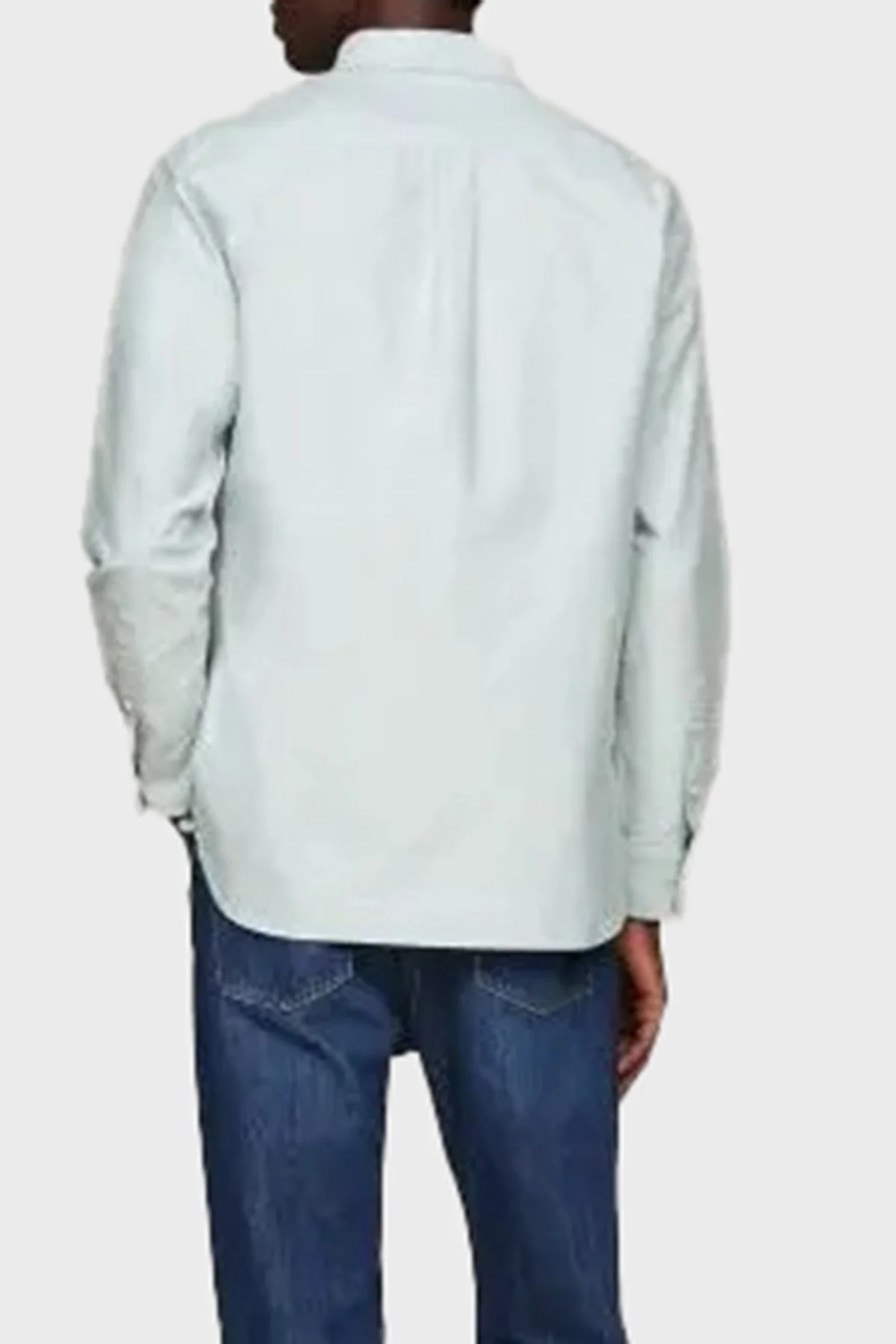 Tommy Hilfiger % 100 Pamuk Regular Fit Uzun Kollu Logolu Erkek Gömlek MW0MW35774 L6K YEŞİL - 3