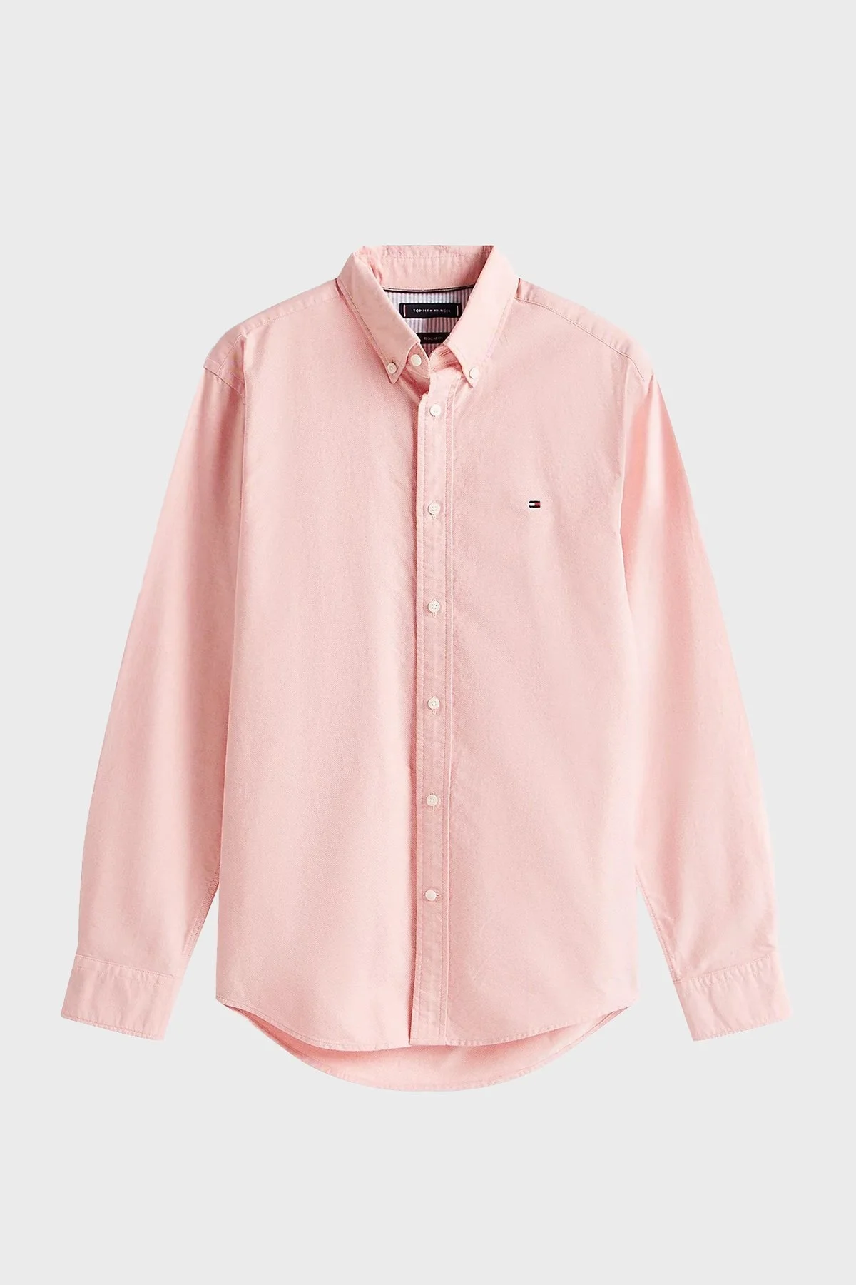 Tommy Hilfiger % 100 Pamuk Regular Fit Uzun Kollu Logolu Erkek Gömlek MW0MW35774 SCX ORANGE - 5