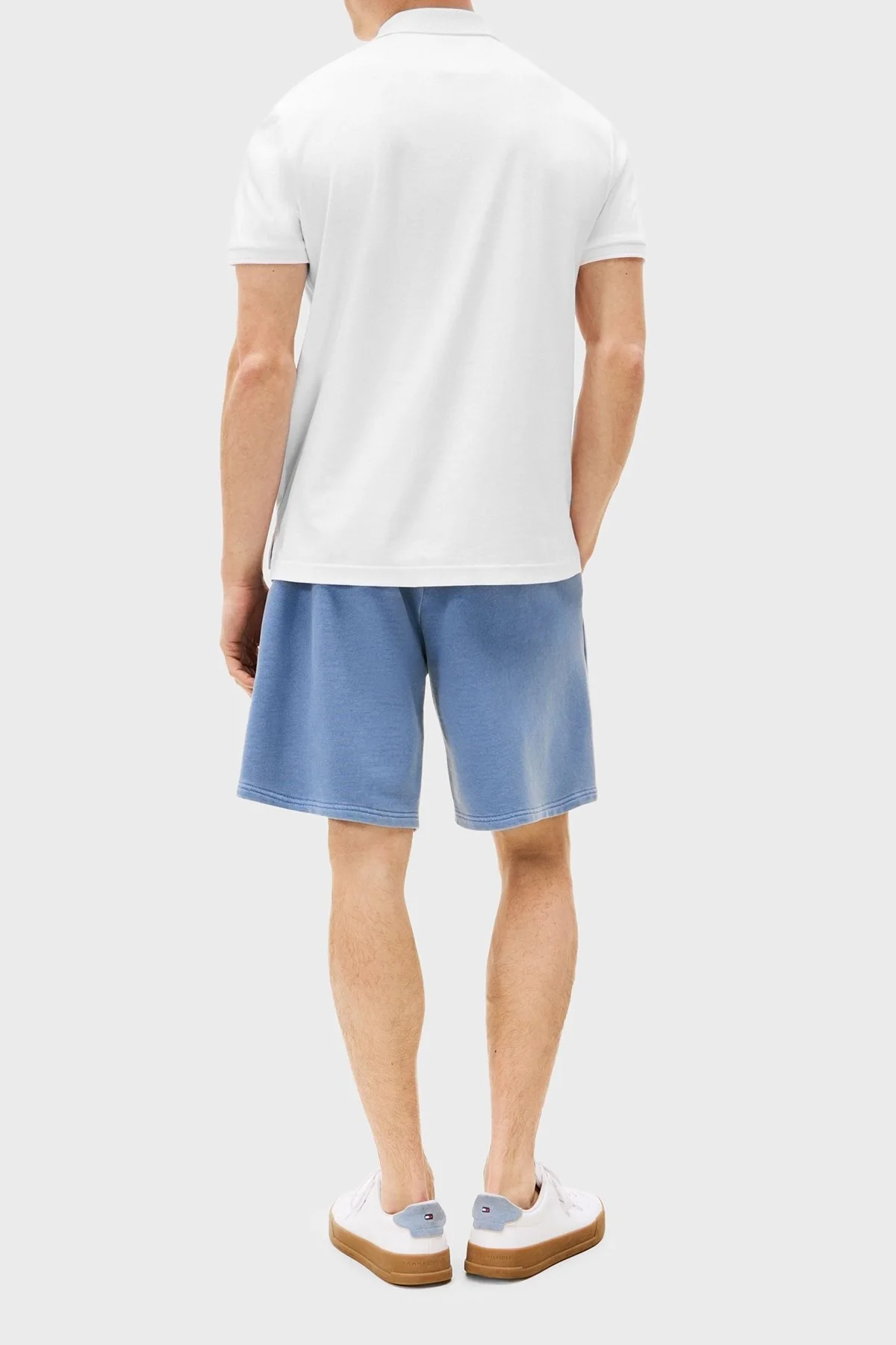 Tommy Hilfiger % 100 Pamuk Regular Fit Yarım Fermuarlı Erkek Polo Yaka T Shirt MW0MW39552 YBR BEYAZ - 3