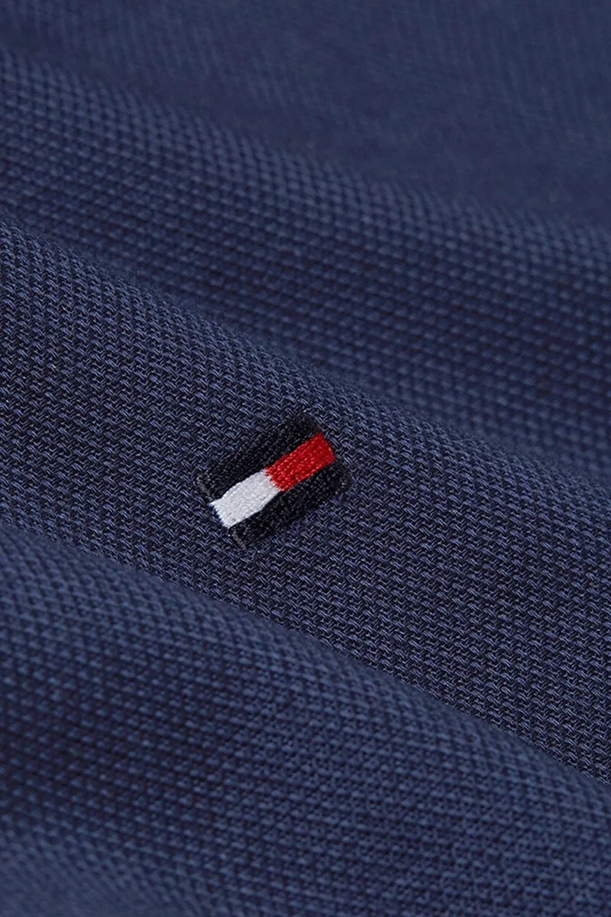 Tommy Hilfiger % 100 Pamuk Slim Fit Düğmeli Yaka Erkek Gömlek MW0MW37578 DCC LACİVERT - 4