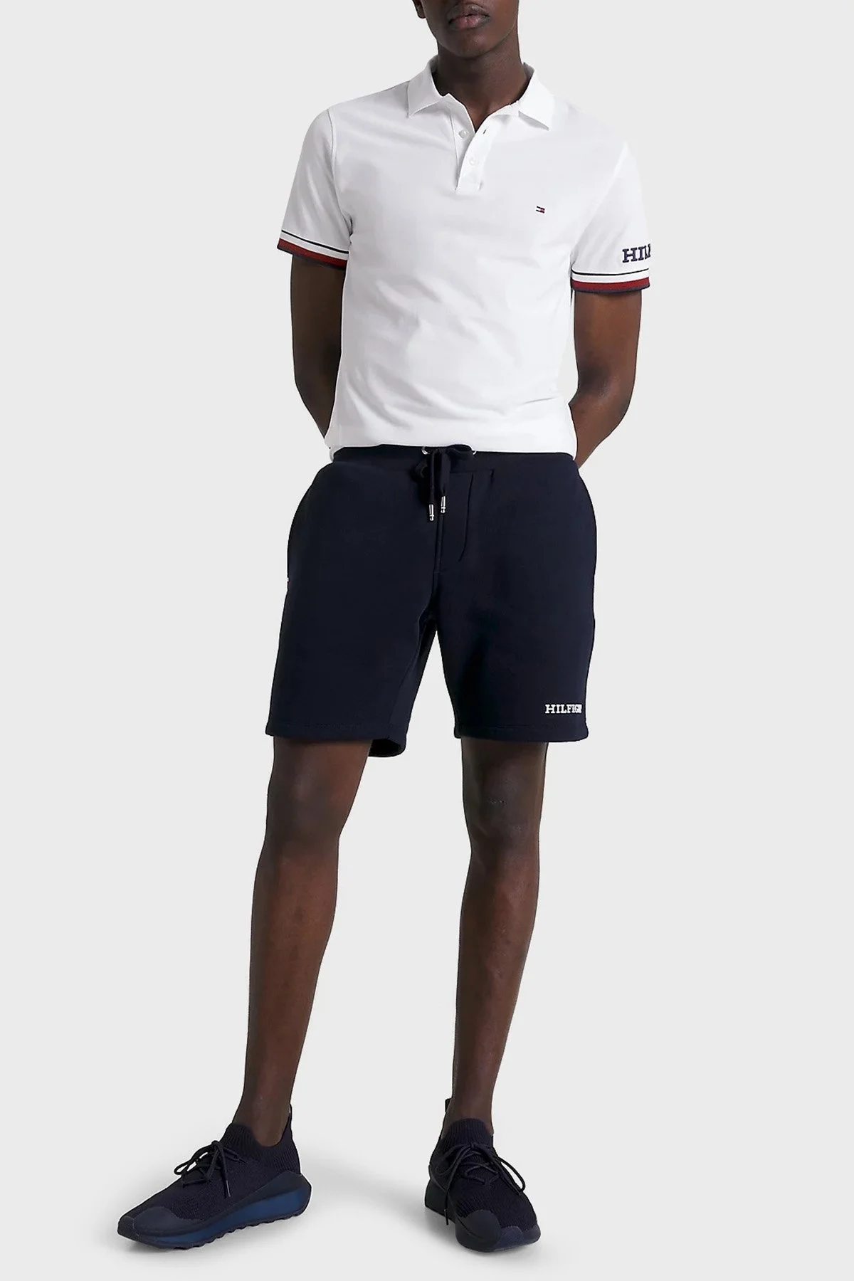 Tommy Hilfiger % 100 Pamuk Slim Fit Erkek Polo Yaka T Shirt MW0MW31549 YBR BEYAZ - 5