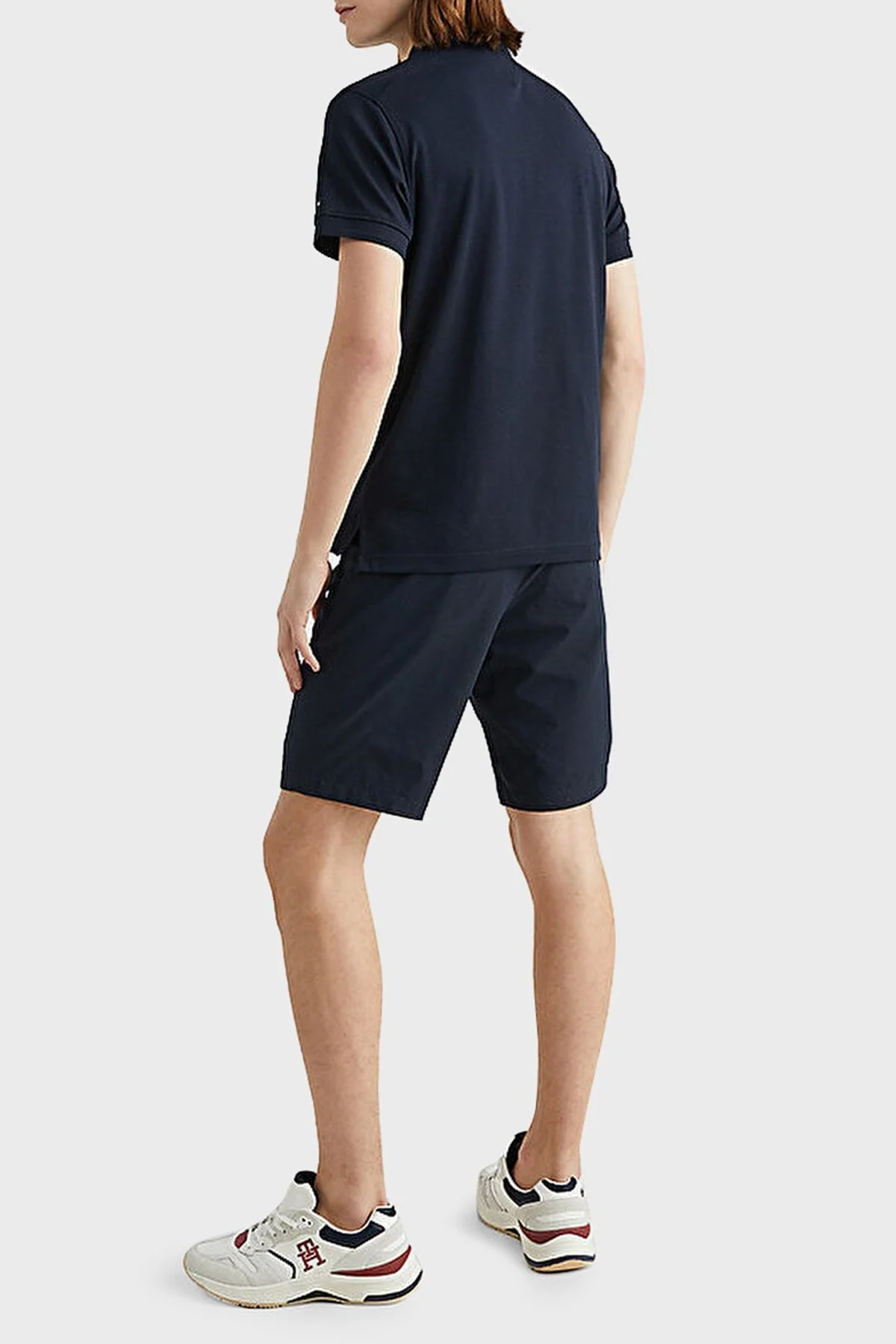 Tommy Hilfiger % 100 Pamuk Slim Fit Fermuarlı Erkek Polo T Shirt MW0MW30762 DW5 LACİVERT - 3