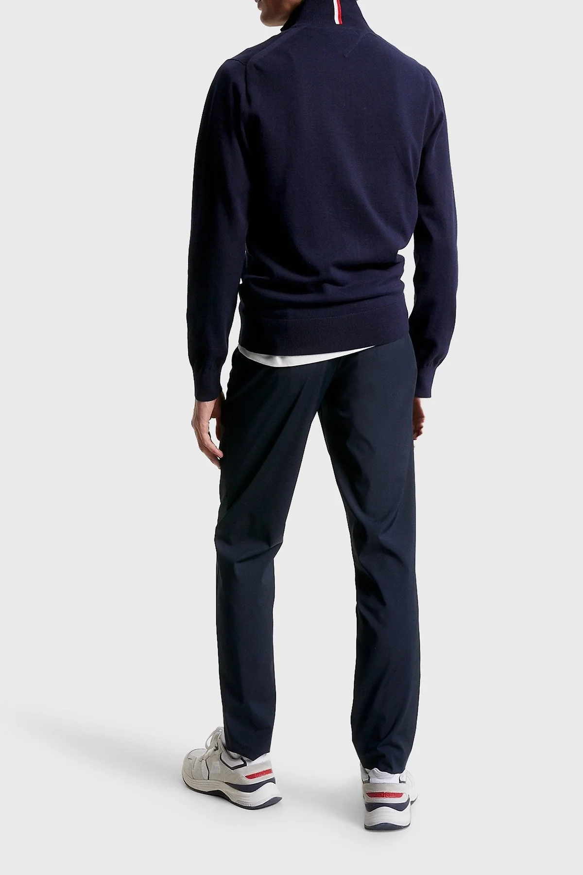 Tommy Hilfiger % 100 Pamuklu Regular Fit Erkek Sweat MW0MW22747 DW5 LACİVERT - 2