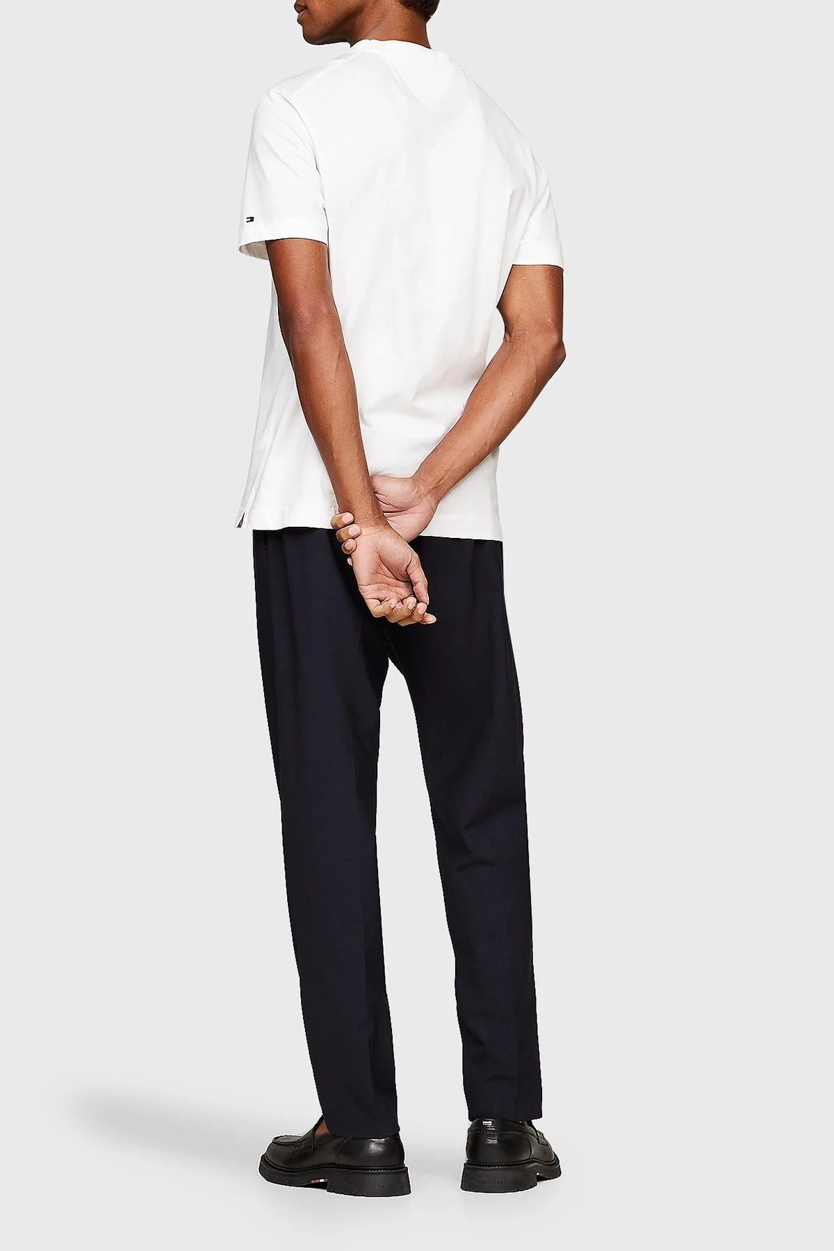 Tommy Hilfiger % 100 Pamuklu Regular Fit Erkek T Shirt MW0MW31526 YBL BEYAZ - 3