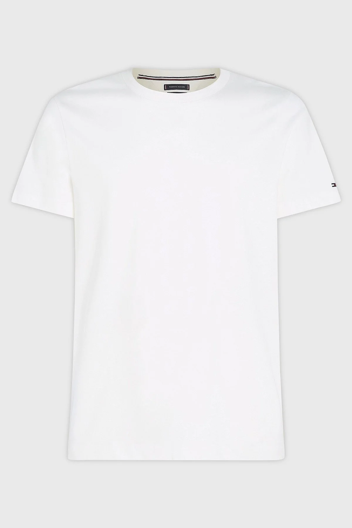 Tommy Hilfiger % 100 Pamuklu Regular Fit Erkek T Shirt MW0MW31526 YBL BEYAZ - 5