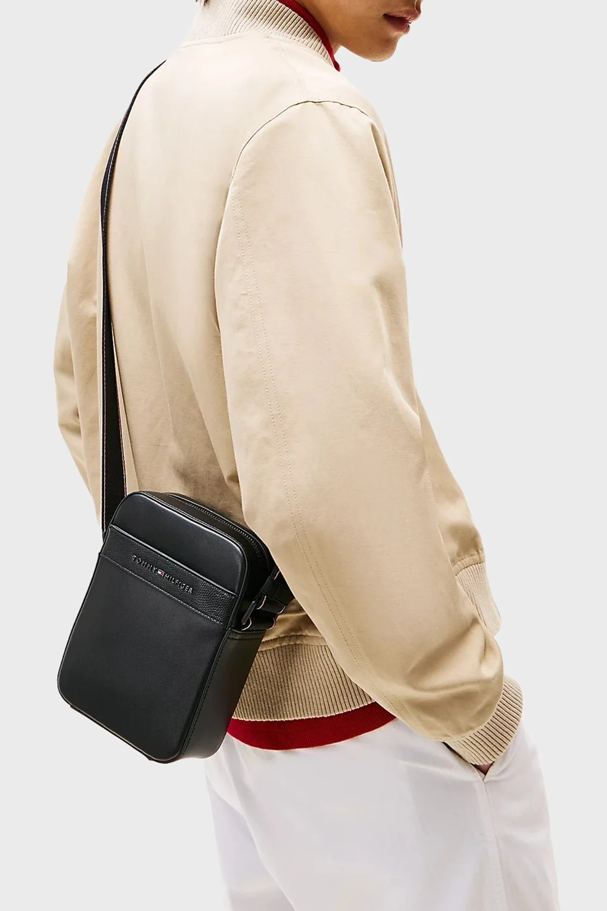 Tommy Hilfiger Ayarlanabilir Çapraz Askılı Erkek Çanta AM0AM13224 BDS SİYAH - 7