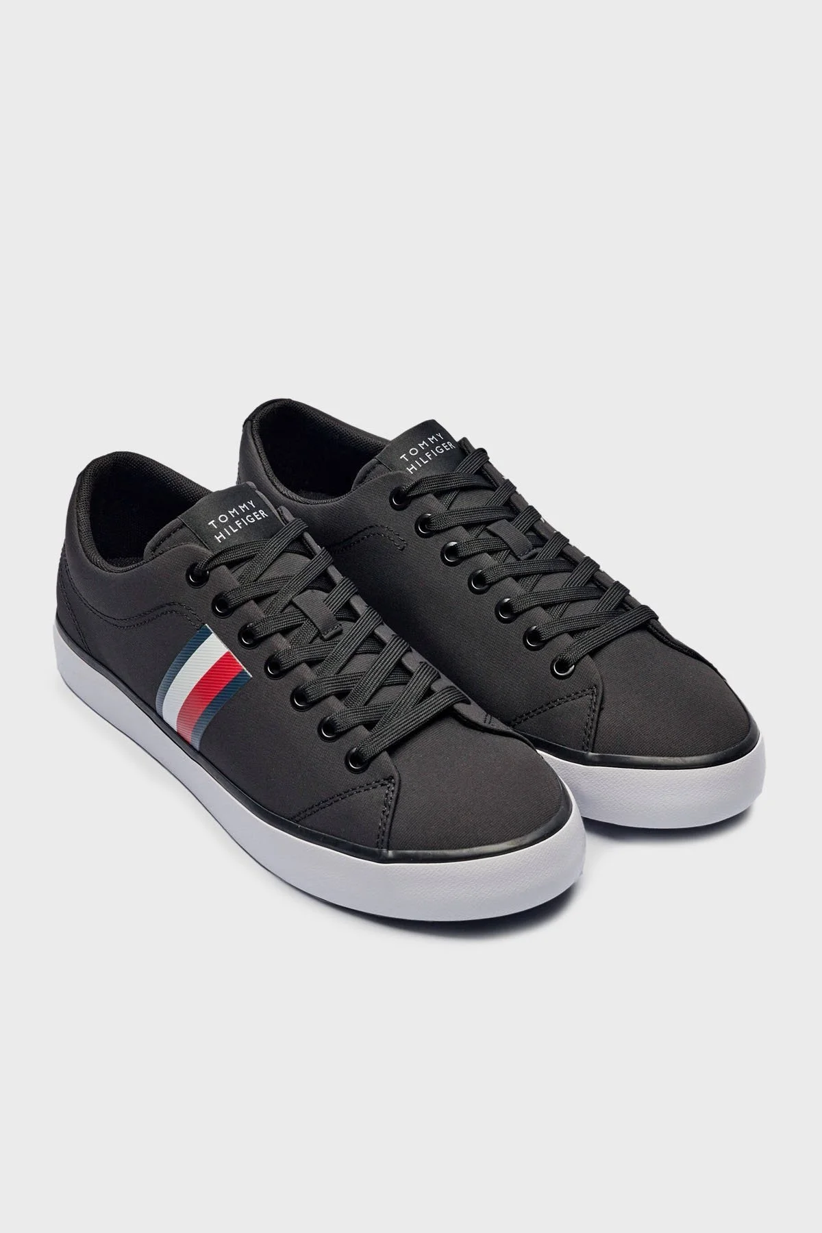 Tommy Hilfiger Bant Logolu Sneaker Erkek Ayakkabı FM0FM05393 BDS SİYAH - 2