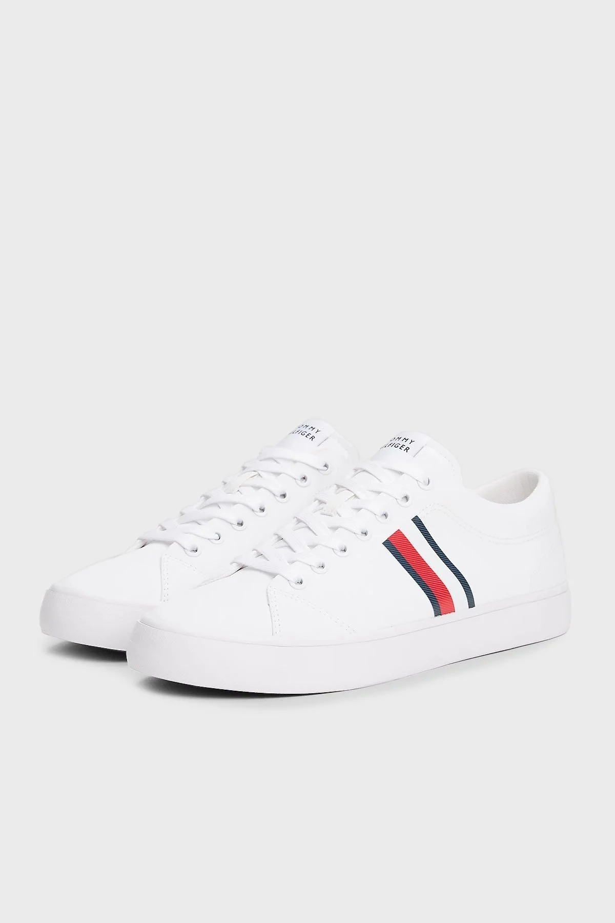 Tommy Hilfiger Bant Logolu Sneaker Erkek Ayakkabı FM0FM05393 YBS BEYAZ - 2