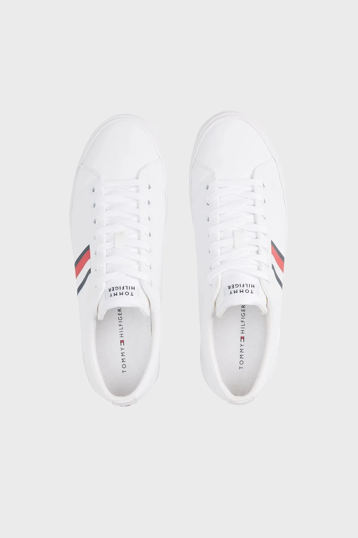 Tommy Hilfiger Bant Logolu Sneaker Erkek Ayakkabı FM0FM05393 YBS BEYAZ - 3
